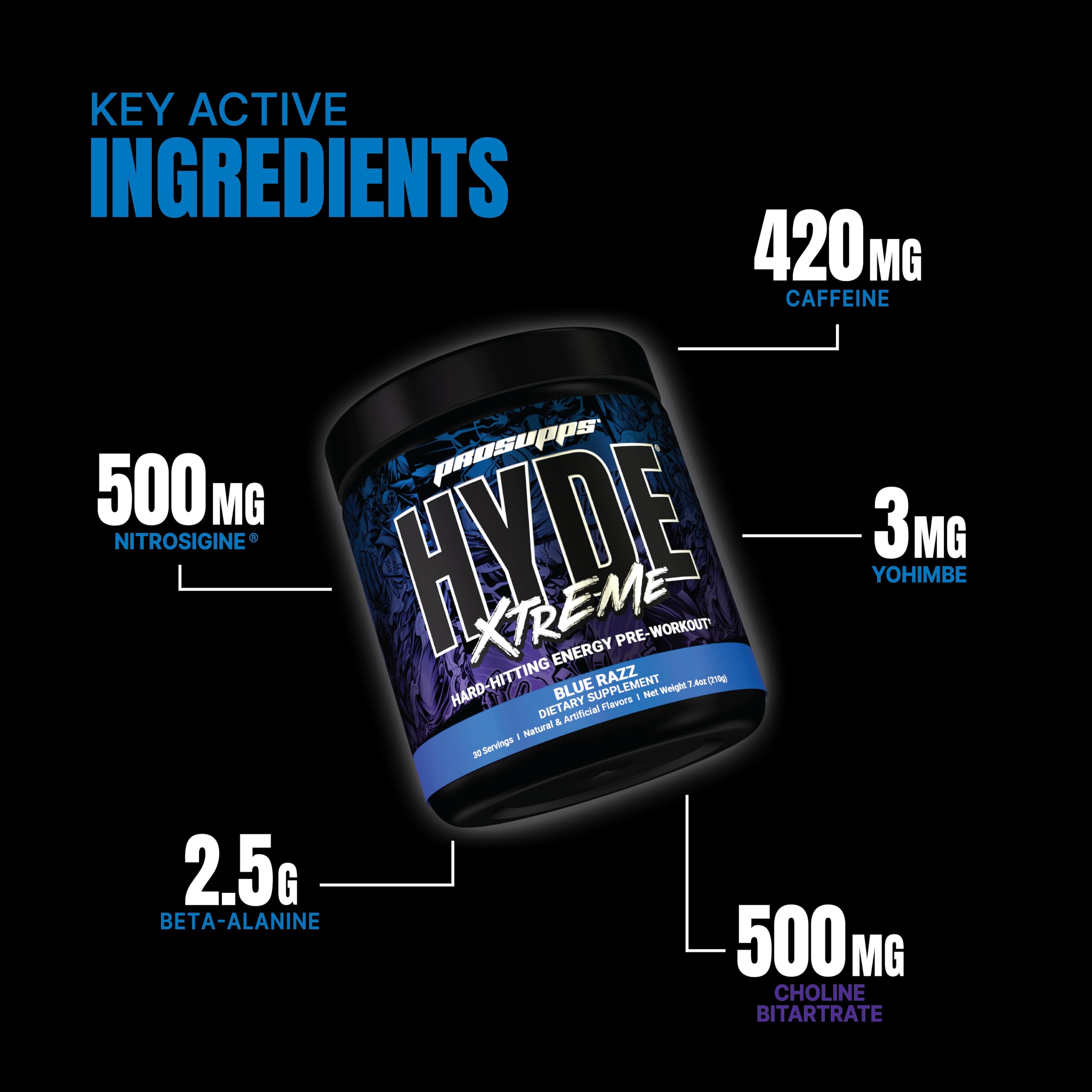 PROSUPPS Mr. Hyde Xtreme Pre-Workout Powder Energy Drink - Intense Sustained Energy PROSUPPSAu supplements