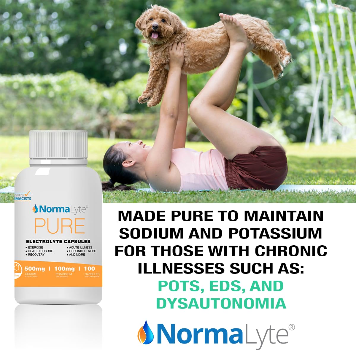 NormaLyte Electrolyte Capsules - Replenish Electrolytes for Peak Performance - Hydration Salt Pills with Essential Minerals for Energy Boost, and Muscle Recovery - 100ct/Bottle NormaLyteAu supplements