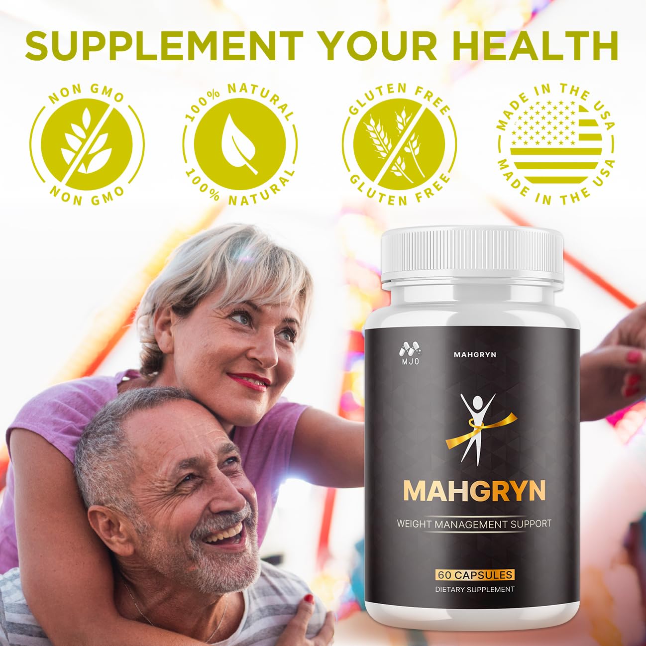 (3 Pack) Mahgryn Capsules, Official Mahgryn Pills with All Natural Ingredients, Advanced Overall Health and Wellness Vitamin Supplement Formula for Maximum Strength Multivitamin Support (180 Capsules) MJOAu supplements