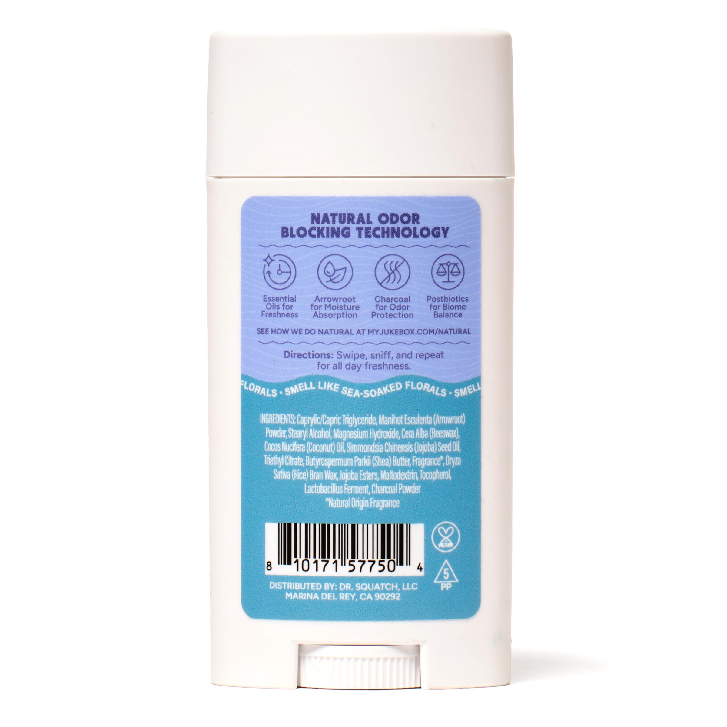 Jukebox Natural Women’s Deodorant – Aluminum Free, 72 Hour Odor Protection – Made with Arrowroot, Charcoal & Postbiotics – Sky Blue Malibu, 2.65 oz JUKEBOXAu supplements