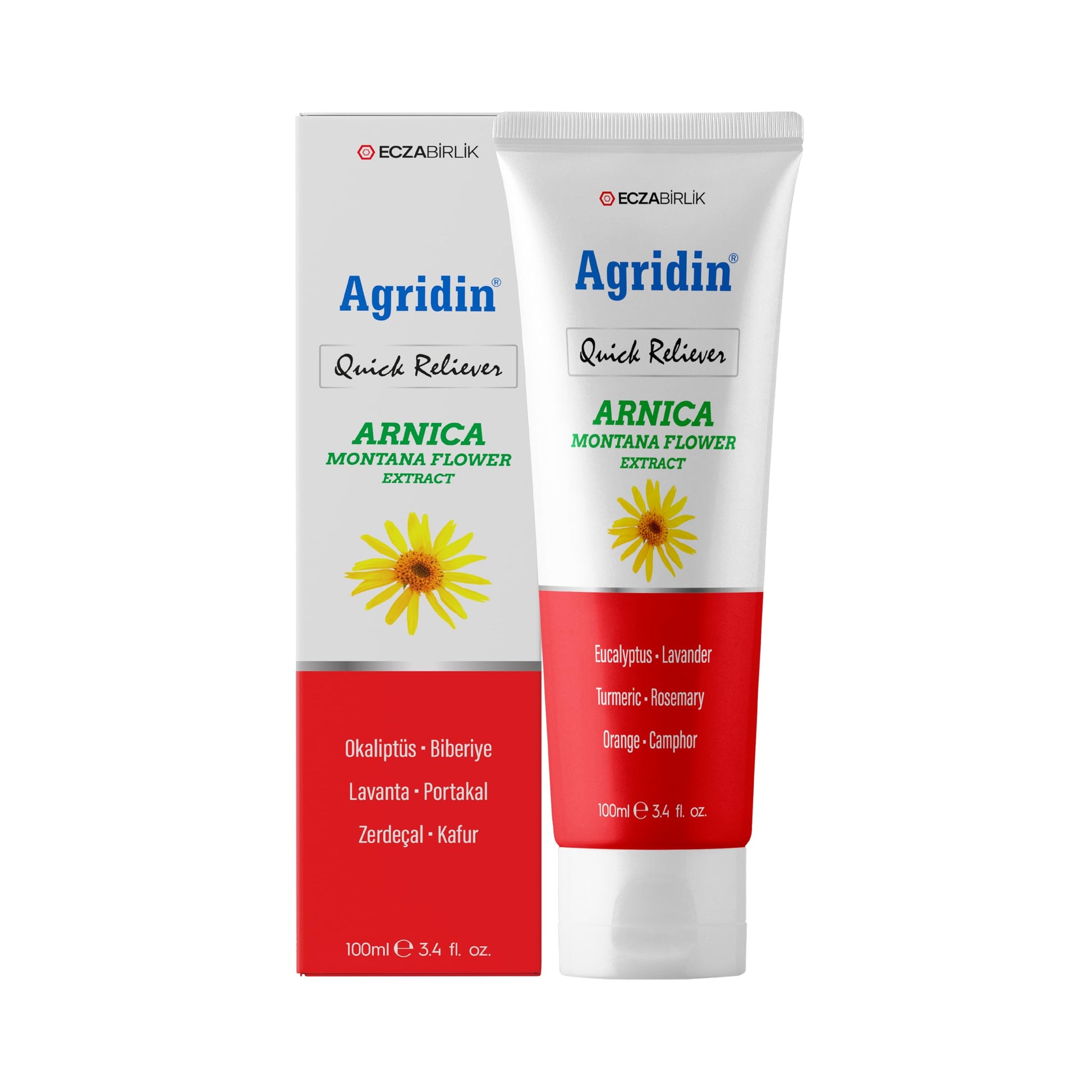 Agridin Arnica Pain Relief Cream for Joint & Muscle – Extra Strength Fast-Acting Formula – Targets Back, Knee, Neck, Hand, Foot Aches – Natural Massage Cream for Inflammation & Bruises AgridinAu supplements