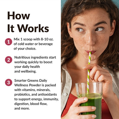 FORCE FACTOR Smarter Greens Daily Wellness Powder to Support Energy, Immunity & Digestion Force FactorUS supplements