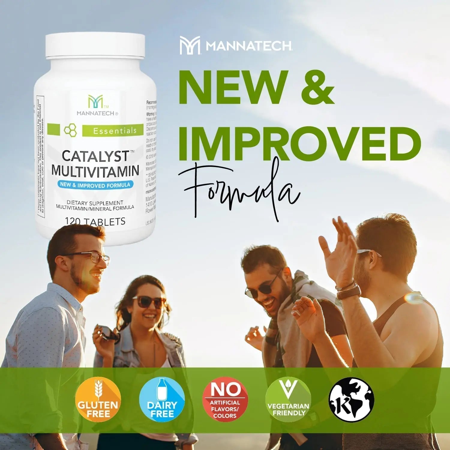 Mannatech Catalyst Multivitamin 120 Tablets, Maximize Your Multivitamin. Provides Antioxidants Vitamin A, Vitamin C, and Vitamin E MannatechAu supplements