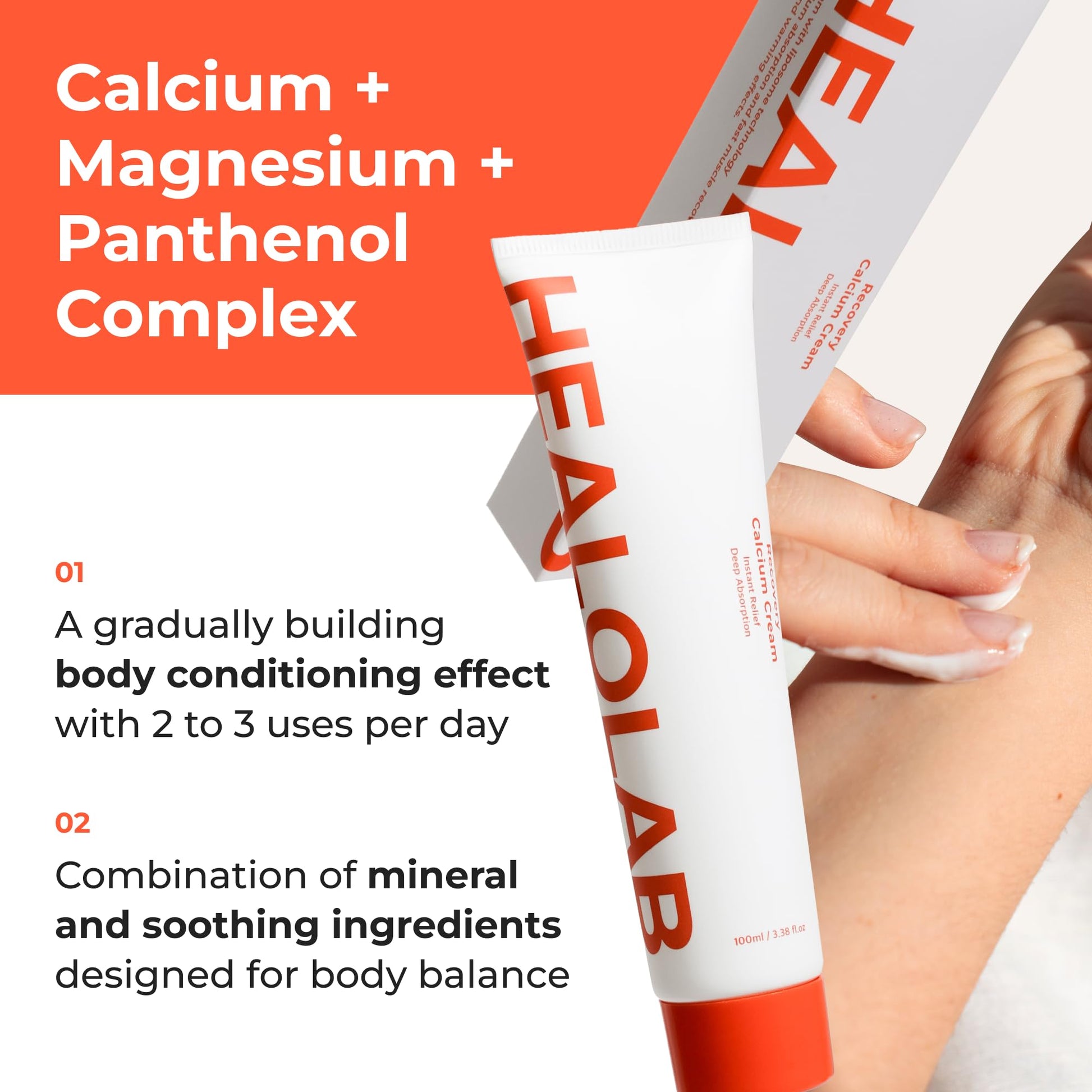 HEALOBEAM Relaxing Calcium Cream Fast Muscle & Joint Relief for Shoulder, Elbow, and Back – MSM, Magnesium Complex – Warm Sensation HEALOBEAMAu supplements