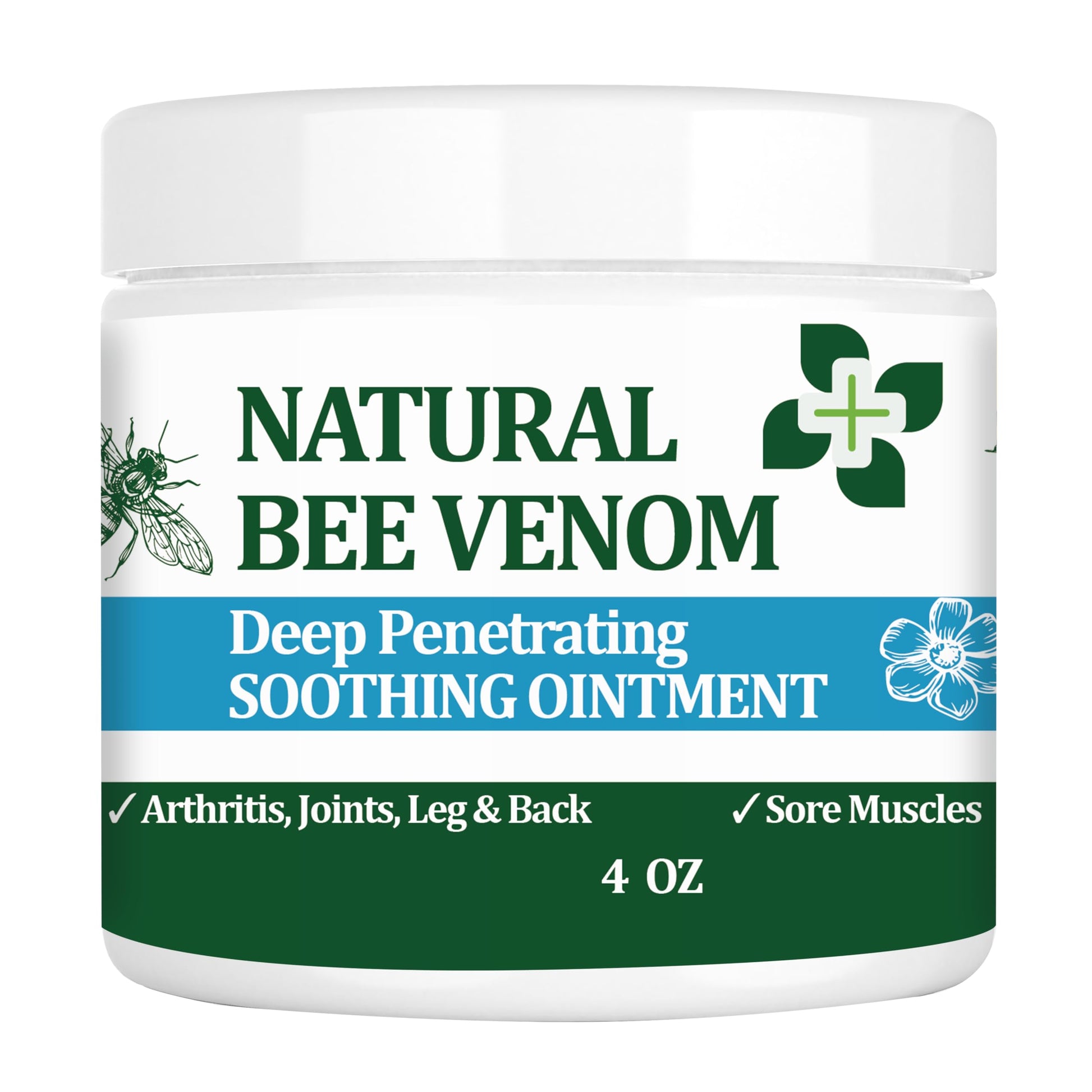 PIBIOOMAP Natural Bee Venom Joint & Muscle & Bone Release Oniment - Homeopathic Remedy - Fast Acting Release for Back, Neck, Hand, Feet, Knee, Muscle, Shoulder, Nerve, Ankle, Foot PIBIOOMAPAu supplements