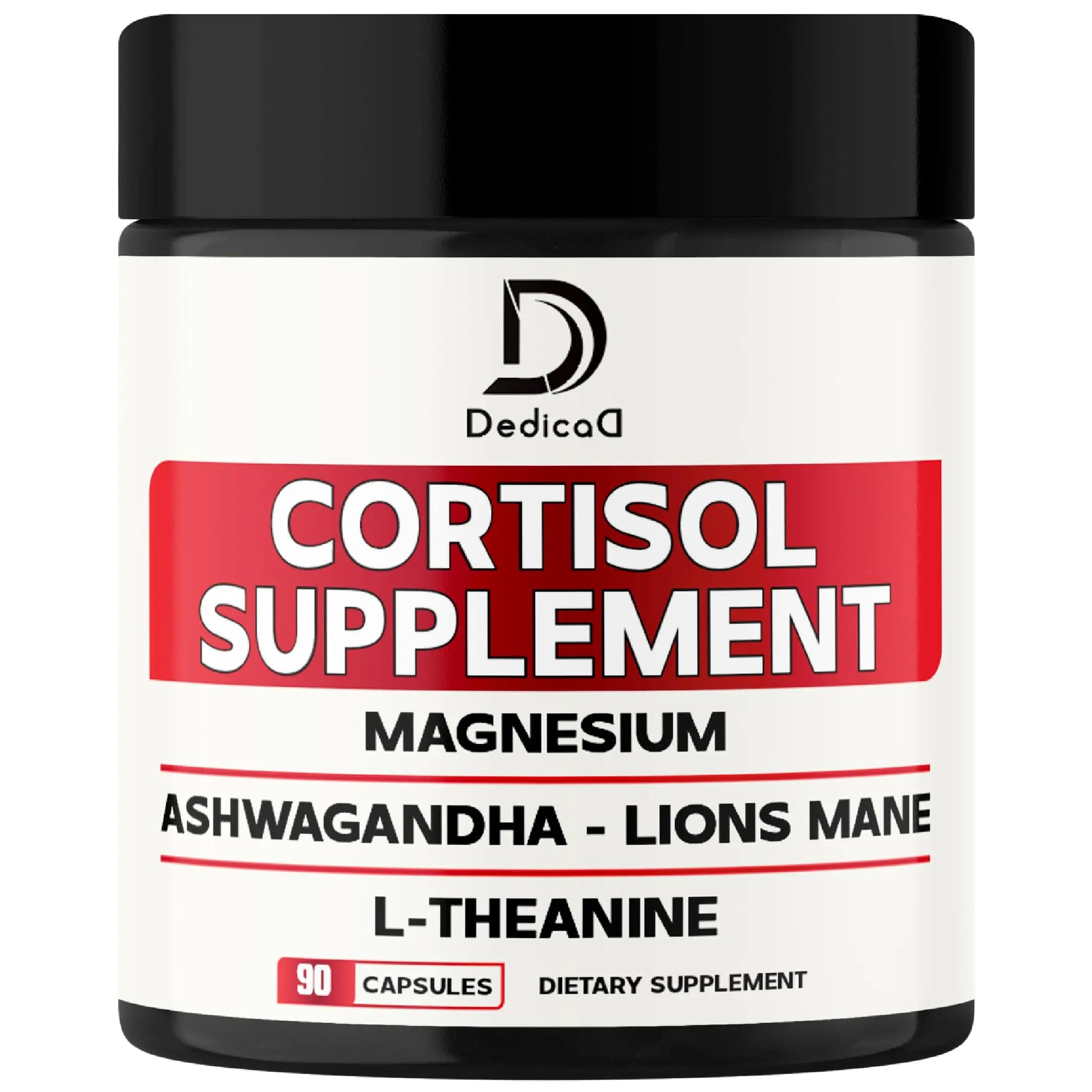 DEDICAD 9in1 Cortisol Supplement - Ashwagandha and Magnesium Glycinate and Chelate - Brain Health & Restful Night & Mood Balance - 90 Capsules Supply 45 Days DEDICADnz supplements