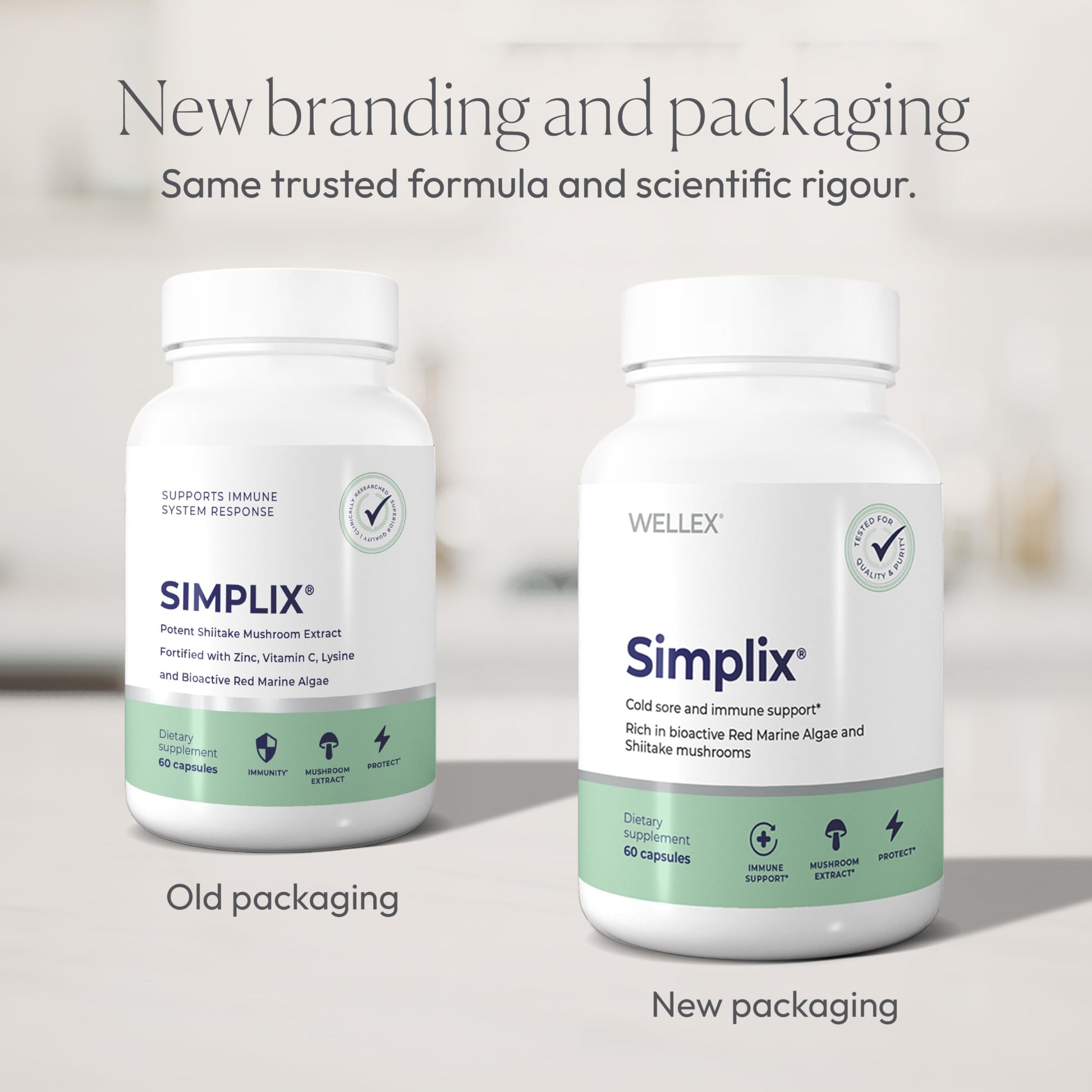 Simplix | Natural Supplement to Strengthen The Immune System | Respond to Outbreaks | Source of Highly Researched Mushroom & Seaweed Polysaccharides 60 Veggie Capsules (1 Pack) PapillexAu supplements