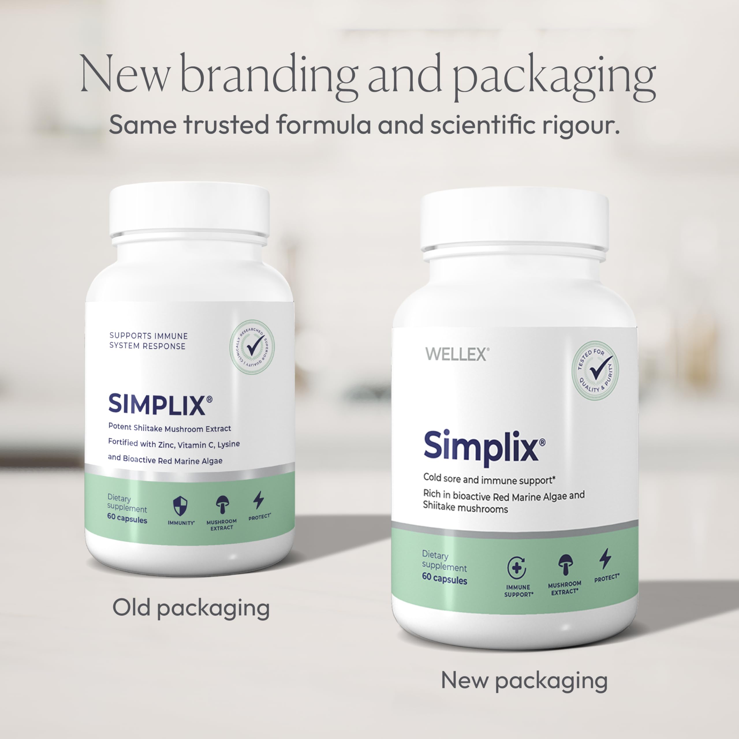 Simplix | Natural Supplement to Strengthen The Immune System | Respond to Outbreaks | Source of Highly Researched Mushroom & Seaweed Polysaccharides 60 Veggie Capsules (1 Pack) PapillexAu supplements