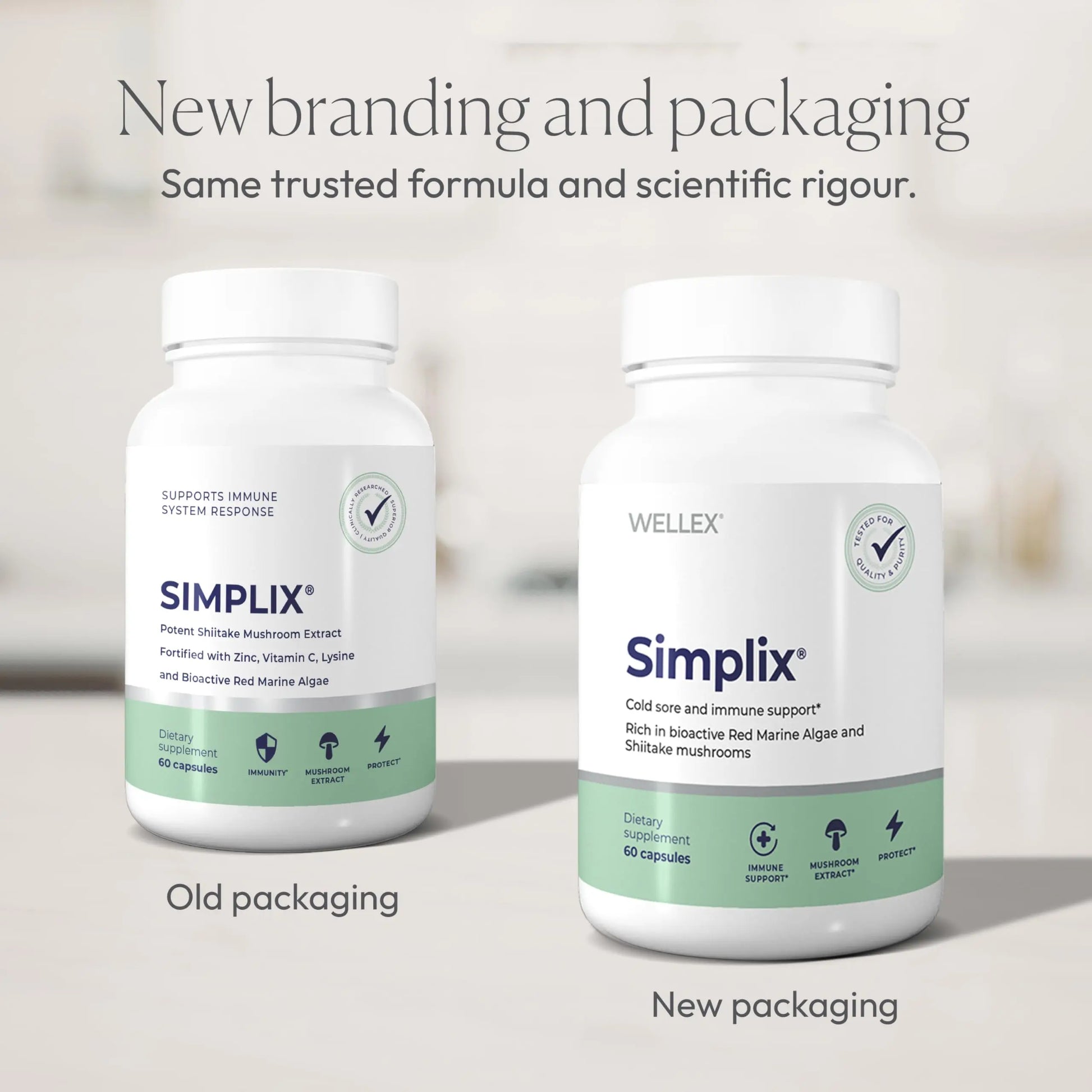 Simplix | Natural Supplement to Strengthen The Immune System | Respond to Outbreaks | Source of Highly Researched Mushroom & Seaweed Polysaccharides 60 Veggie Capsules (1 Pack) PapillexAu supplements