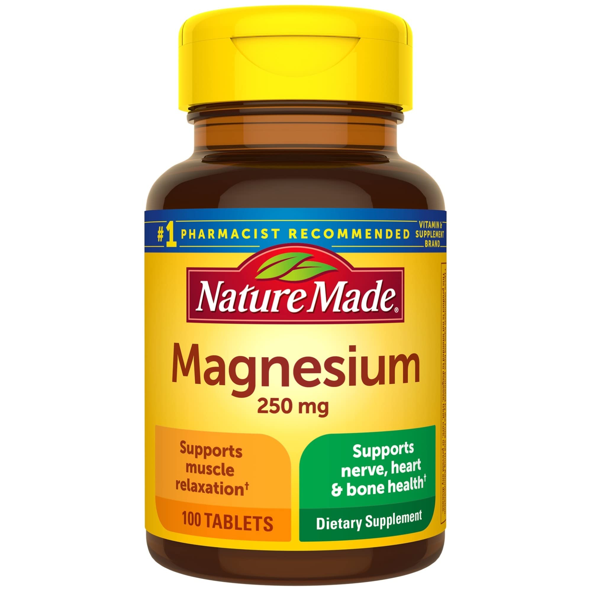 Nature Made Magnesium Oxide 250 mg, Dietary Supplement for Muscle, Heart Nature MadeAu supplements