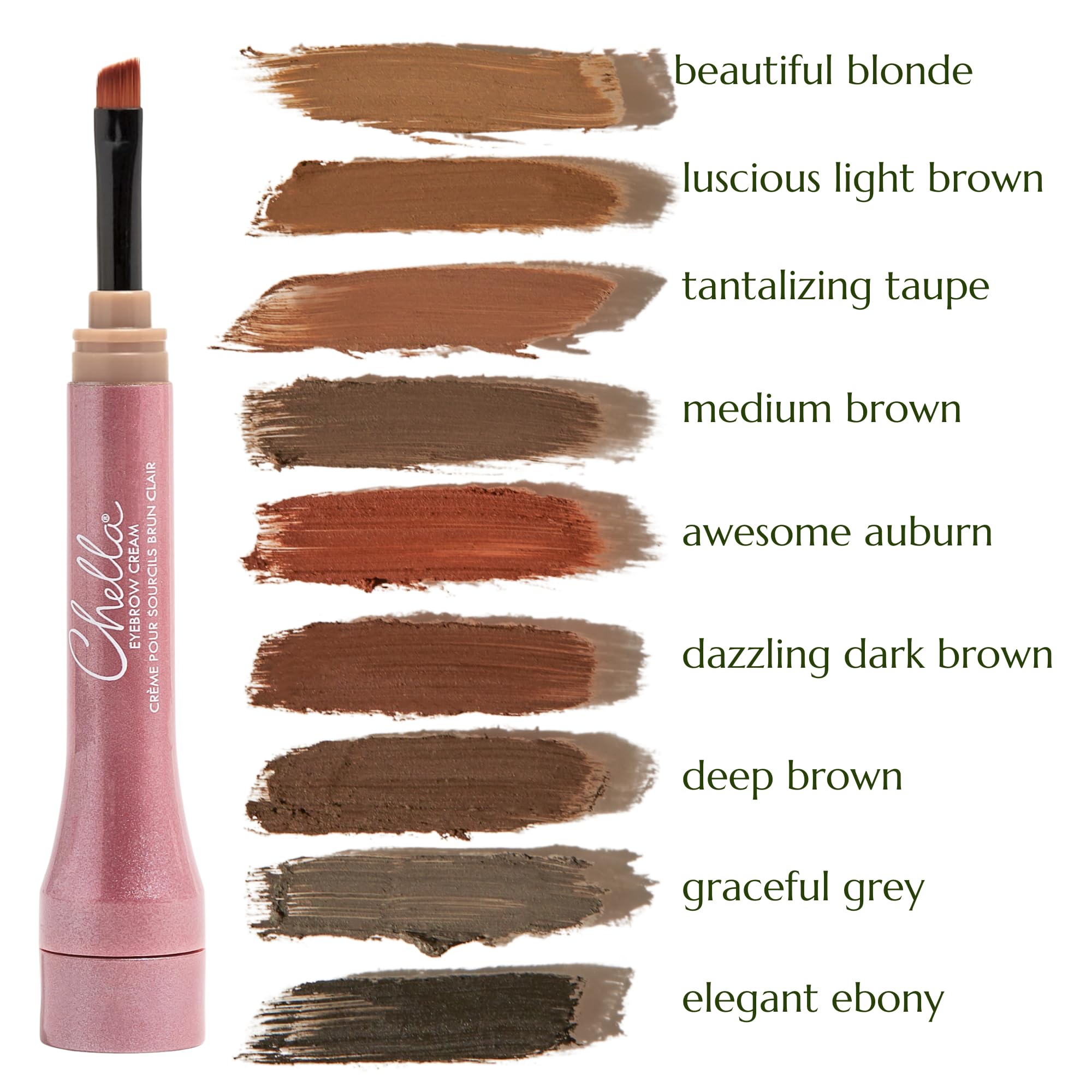 Chella Eyebrow Cream, Tantalizing Taupe - Vegan, Cruelty Free, Paraben Free, Gluten Free Eyebrow Pomade Makeup - Long Wearing, Velvet Consistency, Water Proof ChellaAu supplements