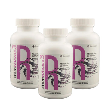 Stemtech Stemrelease3™ Cutting-Edge Stem Cell Nutrition for Natural Renewal and Youthful Vitality, Exclusive Blend for Enhanced Telomere Health 60 Capsules (3 Pack) StemTechAu supplements