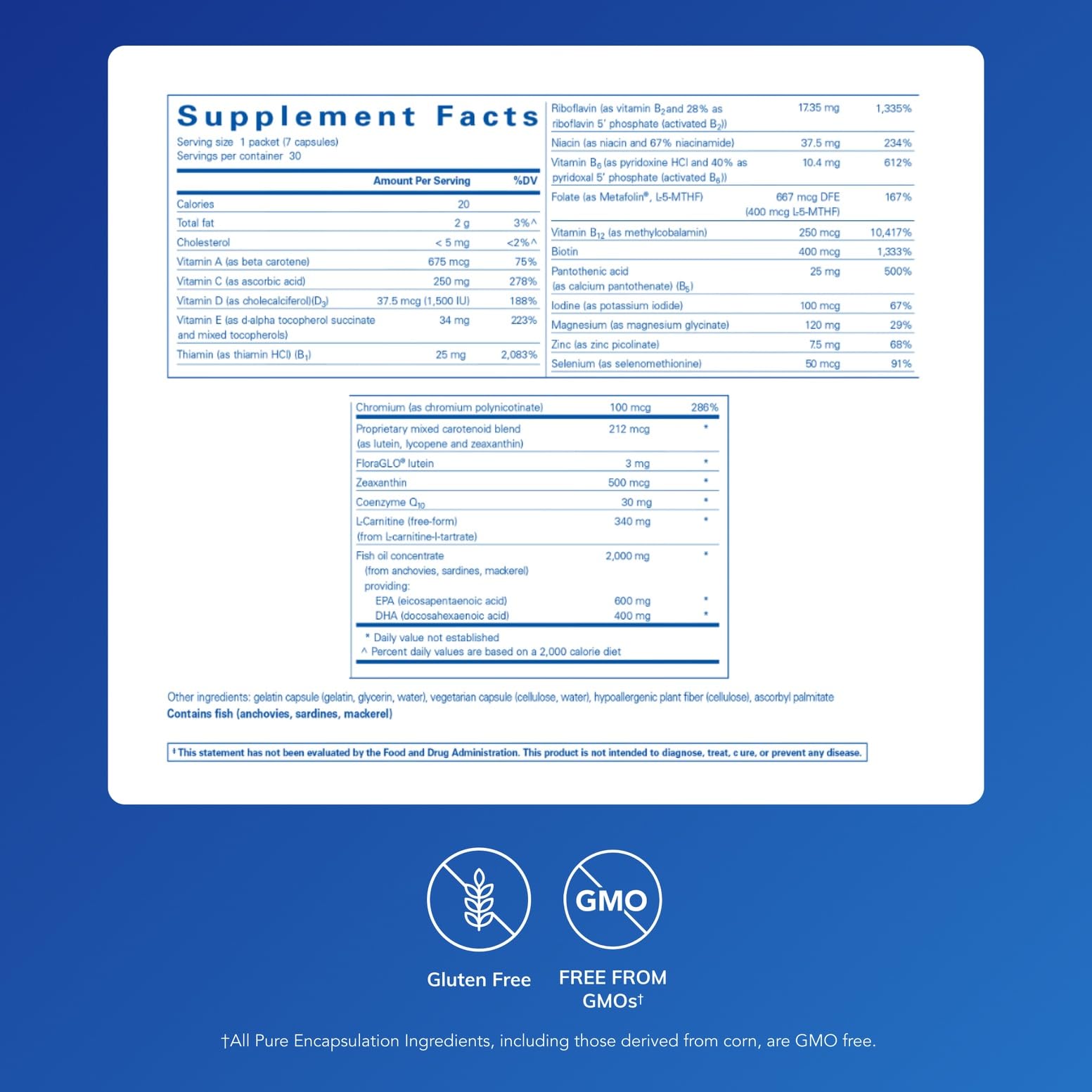 Pure Encapsulations Energize Plus Pure Pack | Supplement to Support Energy Production and Nutrient Metabolism* | 30 Packets Pure EncapsulationsAu supplements