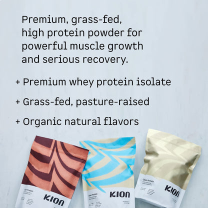 Kion Clean Protein | Grass-Fed & Pasture-Raised Whey Isolate Protein Powder KionUS supplements