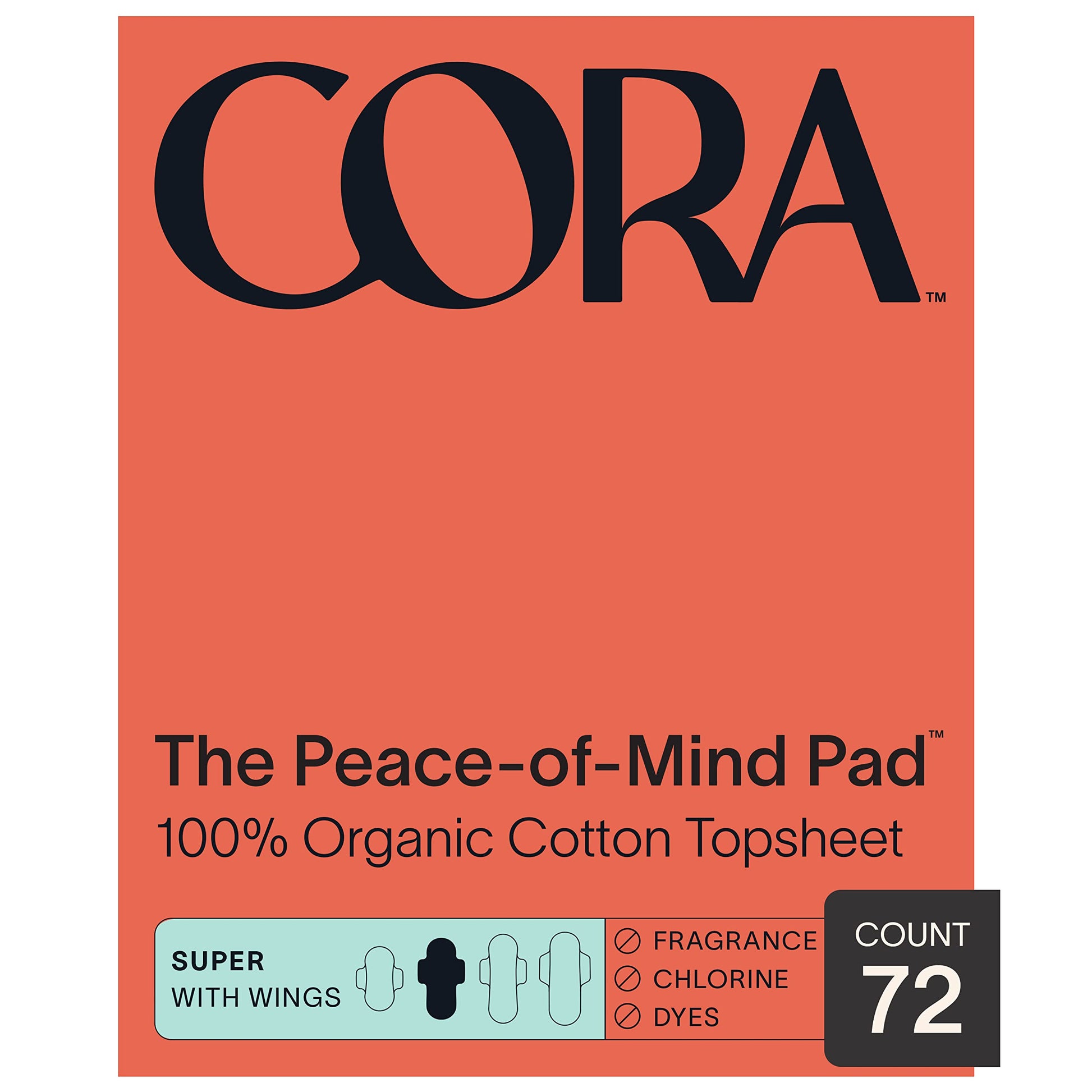 Cora Organic Pads | Ultra Thin Period Pads with Wings | Super Absorbency | Ultra-Absorbent Sanitary Pads CoraAu supplements