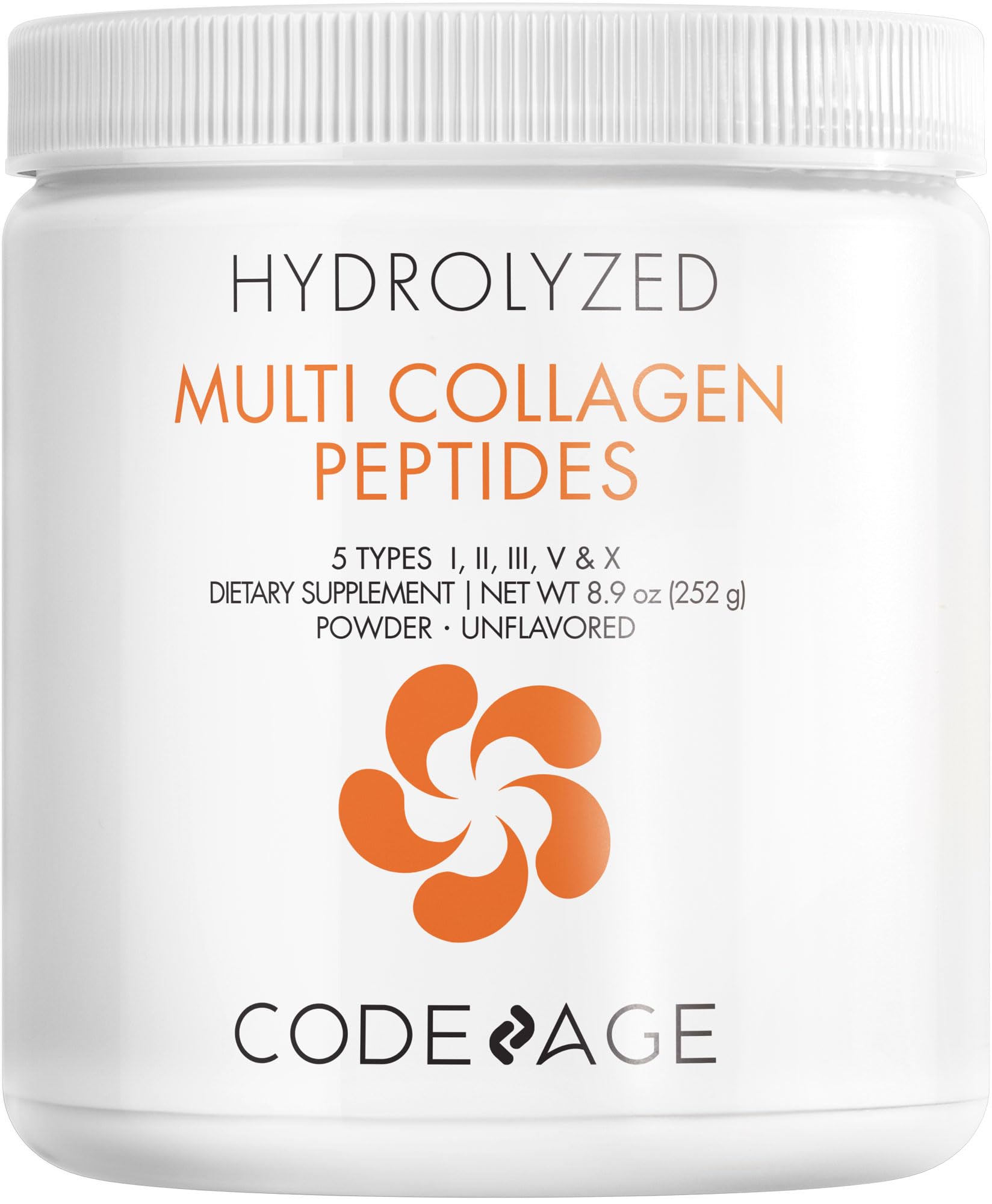 Codeage Multi Collagen Protein Powder Peptides, Hydrolyzed, Type I, II, III, V, X Grass Fed All in One Super Bone CodeageAu supplements