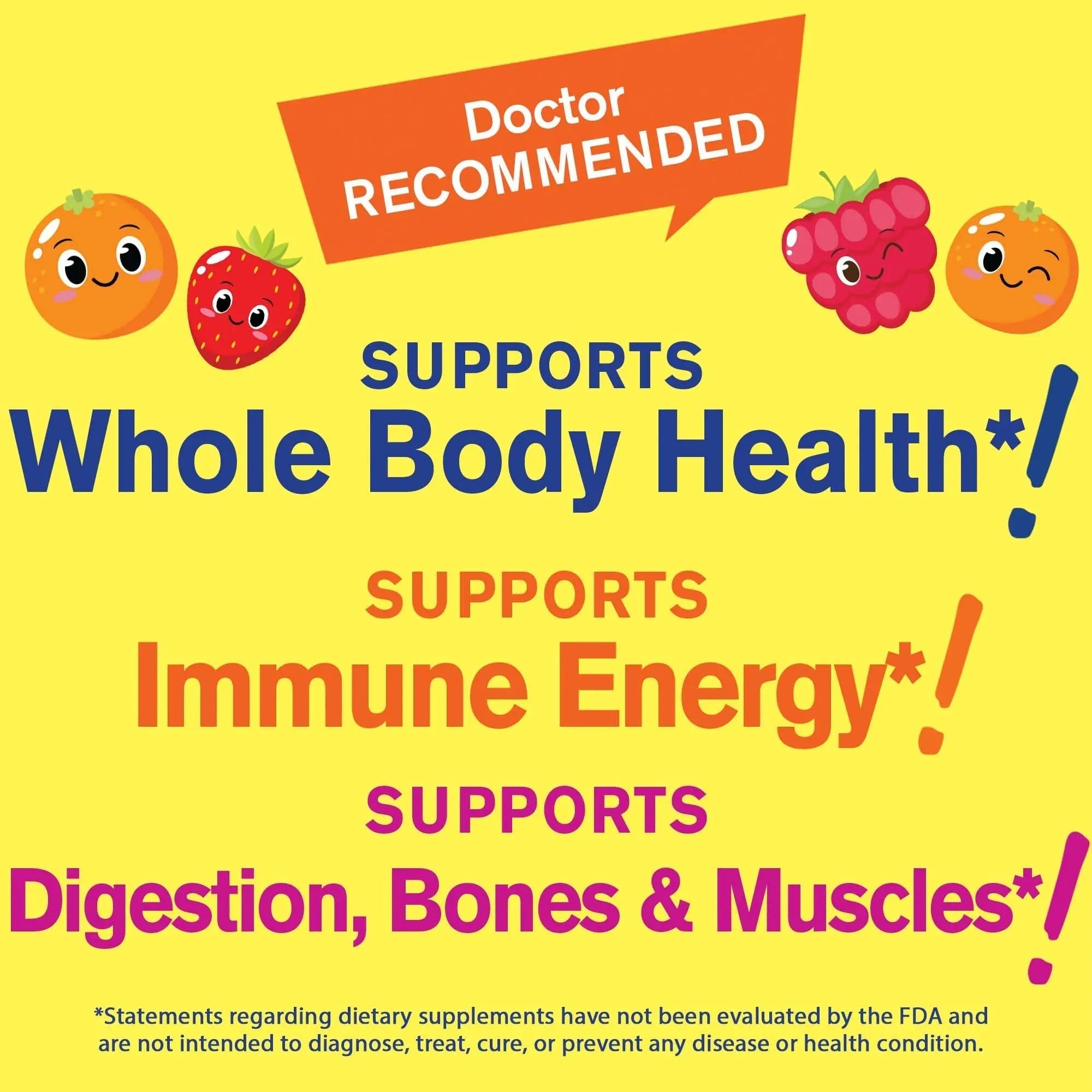 WellYeah Kids Multivitamin Gummies | Vitamin C, D3, E, A, B6, B12, Biotin, Zinc, Folic Acid, Iodine, and Niacin | Immune and Energy Support WellYeahAu supplements