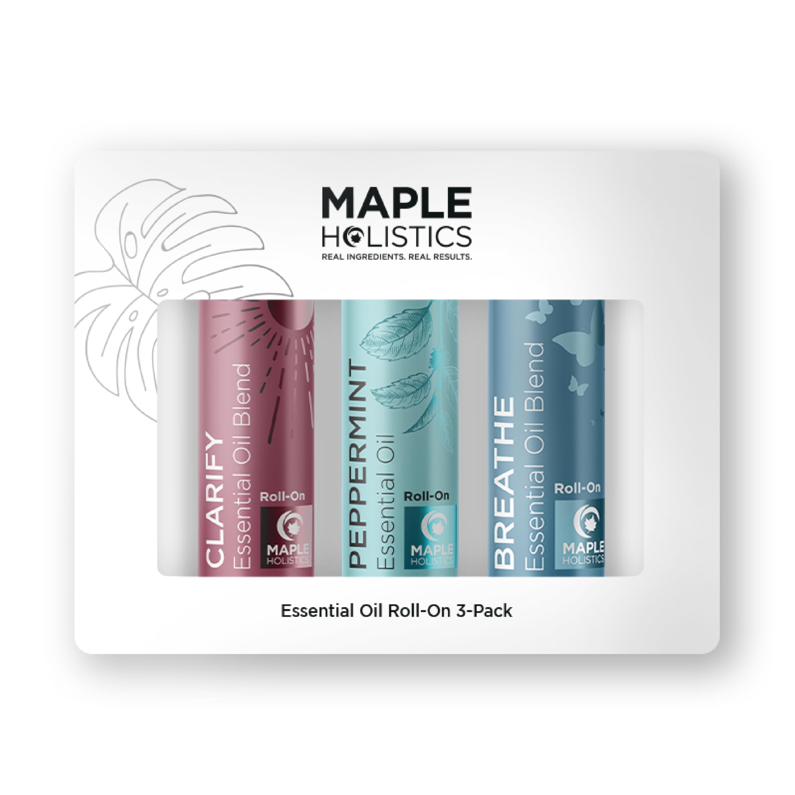 Headache Roll on Essential Oils - Aromatherapy Essential Oils Sets Variety Pack with Peppermint Clarify Maple HolisticsAu supplements
