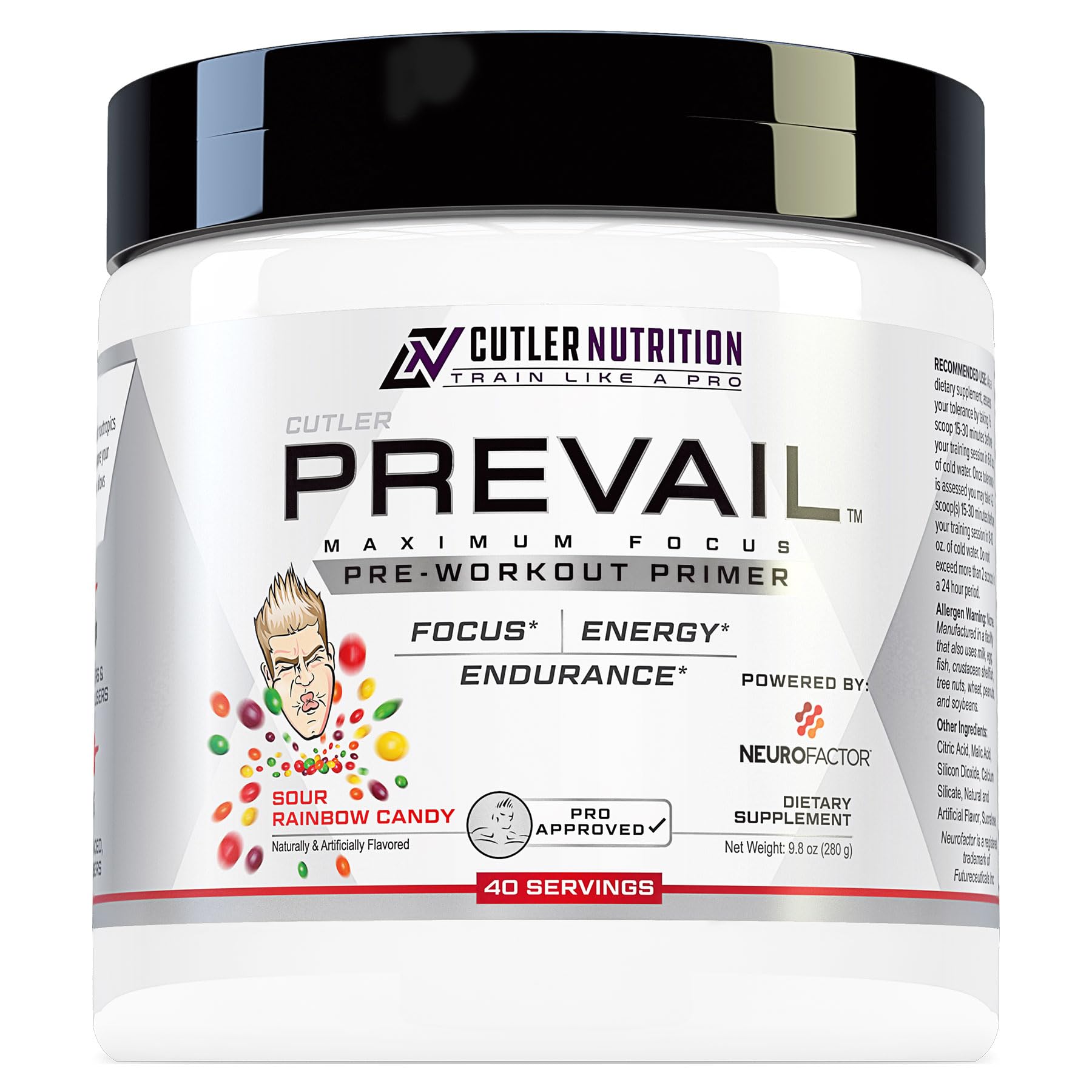 Prevail Pre Workout Powder with Nootropics: Pre-Workout Drink for Men and Women Cutler NutritionAu supplements