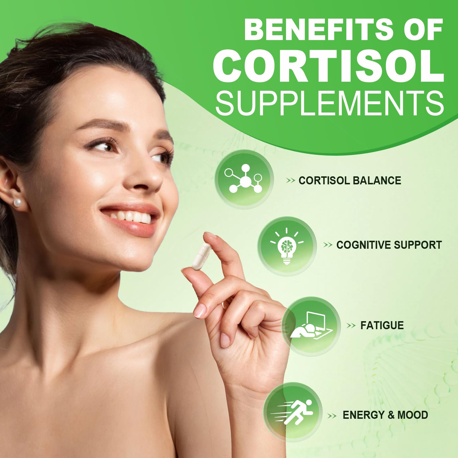 Ashenutri 10-in-1 Cortisol Supplement with Magnesium,Ashwagandha,Rhodiola Rosea,L Theanine,Hormone Balance for Women 120 Vegan Capsules AshenutriAu supplements