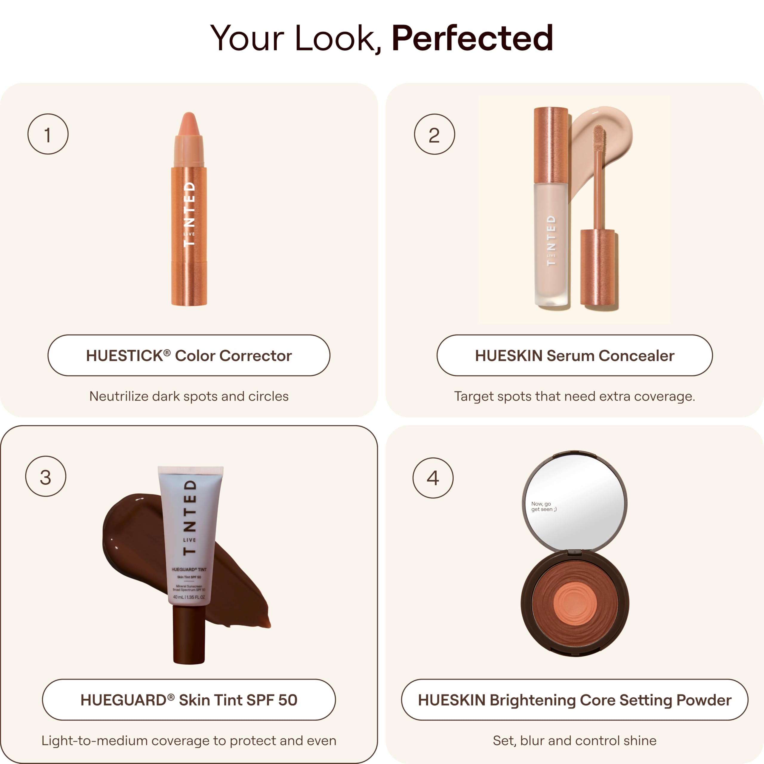 Live Tinted Hueguard Skin Tint SPF 50 - Tinted Mineral Sunscreen with Light-Medium Buildable Coverage With a Hydrating and Radiant Finish - Water and Sweat Resistant, 1.35 fl oz - Shade 10 Live TintedAu supplements