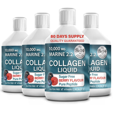 4 Pack Marine Collagen 2.2 Liquid 10000mg Sugar Free Ready to Drink Berry Flavour Best4GroupAu supplements