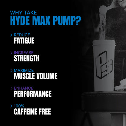 PROSUPPS Hyde Max Pump Pre Workout for Men and Women - Nitric Oxide Supplement PROSUPPSUS supplements