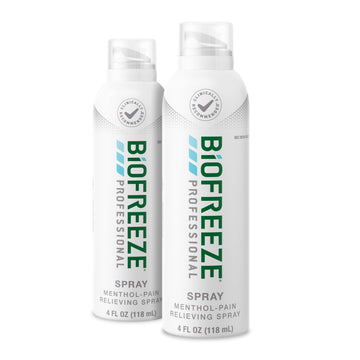 Biofreeze Professional Spray Pain Relief for Knee, Neck, Hip, Joint, Shoulder, & Simple Backache, Arthritis Pain Reliever, Sore Muscle Relief, Colorless Menthol Spray 4 Fl Oz (Pack of 2) BiofreezeAu supplements