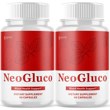 (2 Pack) NeoGluco Capsules, Official NeoGluco Glycogen Support Pills with All Natural Ingredients, Advanced Formula Health Supplement with Max Strength Premium Vitamins for Women & Men (120 Capsules) SyvorAu supplements