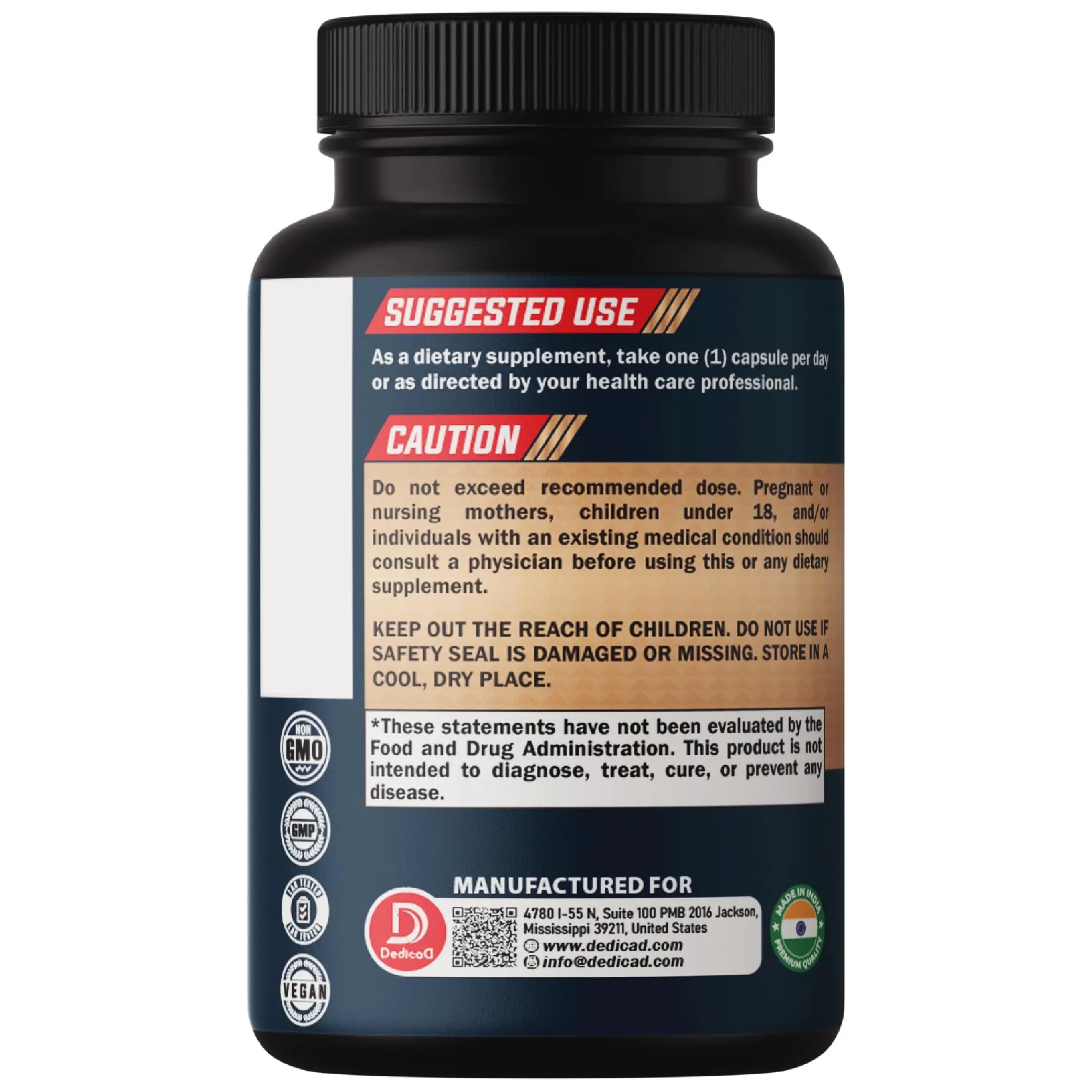 DEDICAD Kava Kava Capsules - 3 Month Supply - 9 Herbs with Ginkgo Biloba, Ashwagandha Root, Andean Cocoa, Graviola Leaf, Chamomile, Valerian, Lemon Balm & Skullcap - Support Mood & Immune - 90 Pills DEDICADnz supplements