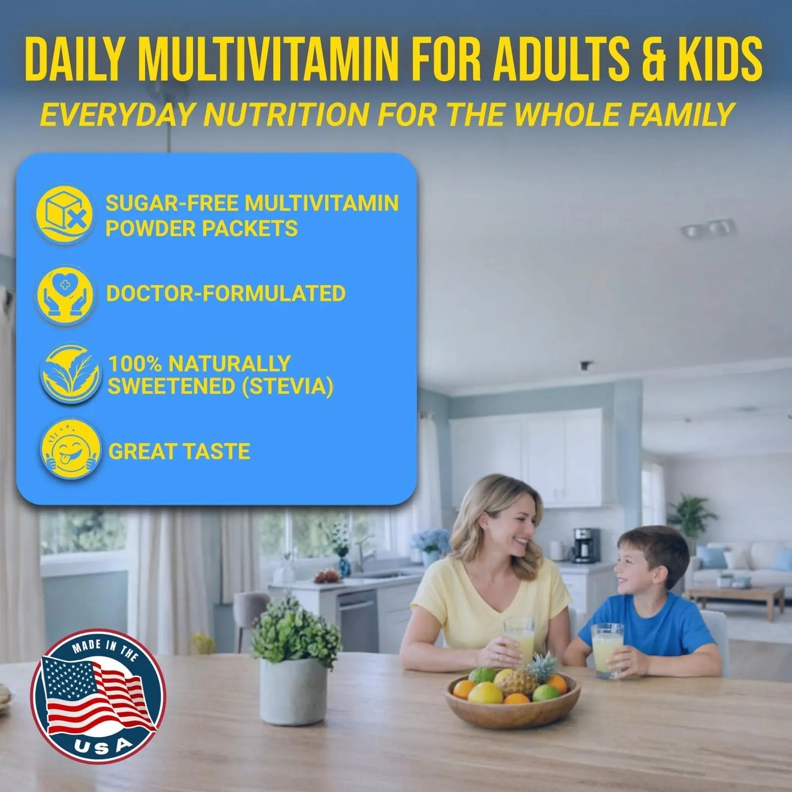 Dr. Price's Multivitamin for Women and Men | Tropical 30 Servings | Daily Supplement Powder with Vitamin C, B Complex & Minerals | Dr. Price's VitaminsAu supplements