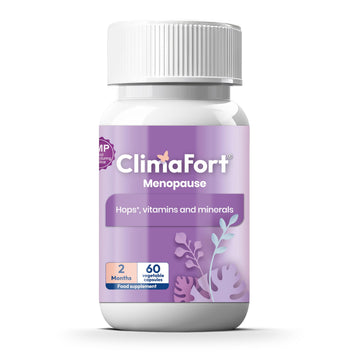 Climafort 60 Day Supply | Menopause Relief Pills | Natural Relief for Hot Flashes, Night Sweats, Mood Swings & Hormone Balance | Hops, Vitamins, and Minerals | 1 Capsule Daily ClimafortAu supplements