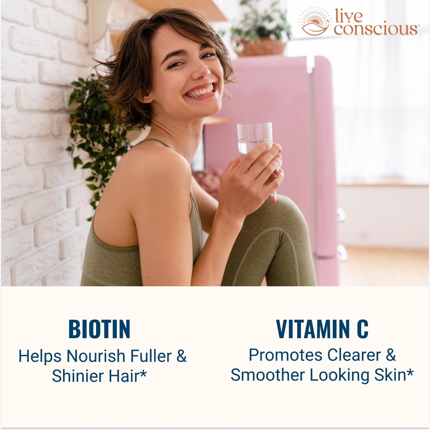 Live Conscious Beyond Collagen Multi Collagen Capsules - Types I, II, III, V & X - Hydrolyzed Blend with Biotin & Vitamin C for Hair, Skin, Nails 90 Capsules Live ConsciousAu supplements