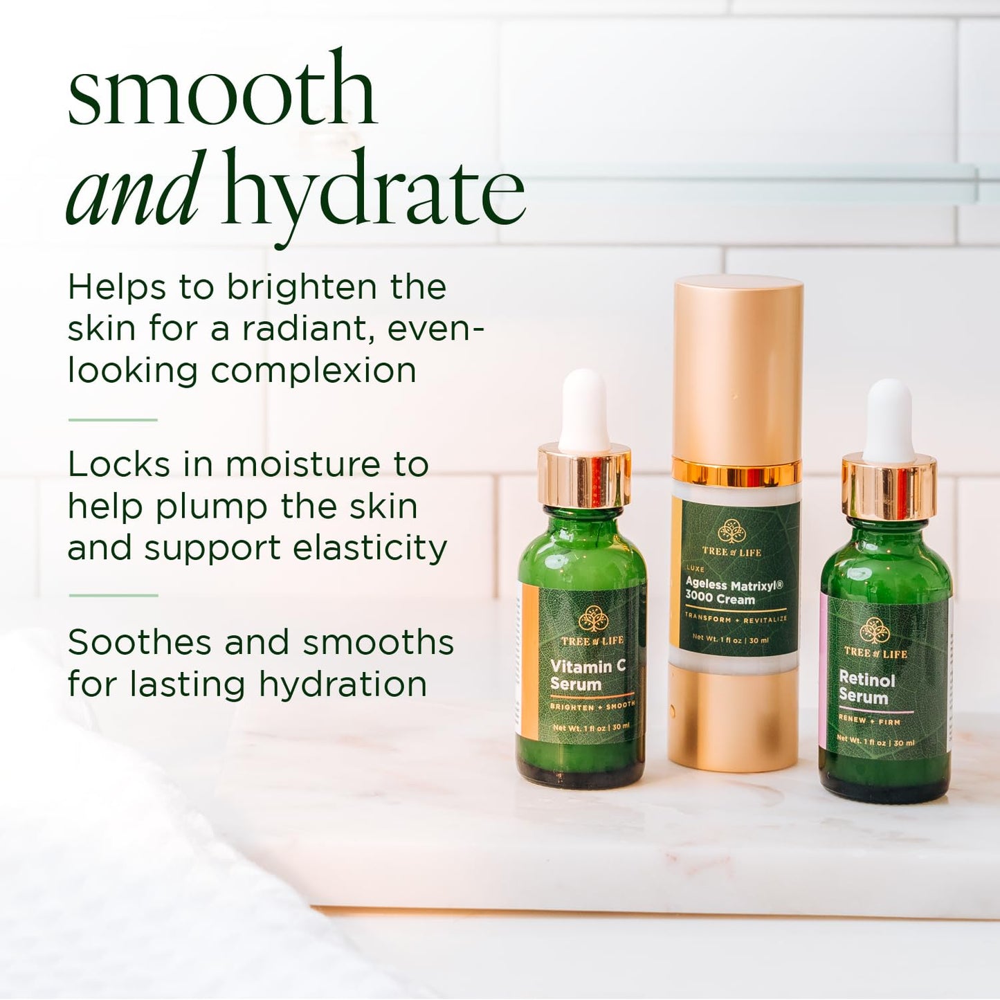 Tree of Life Rejuvenation Pack with Vitamin C Serum + Retinol Serum Tree of Life BeautyUS supplements