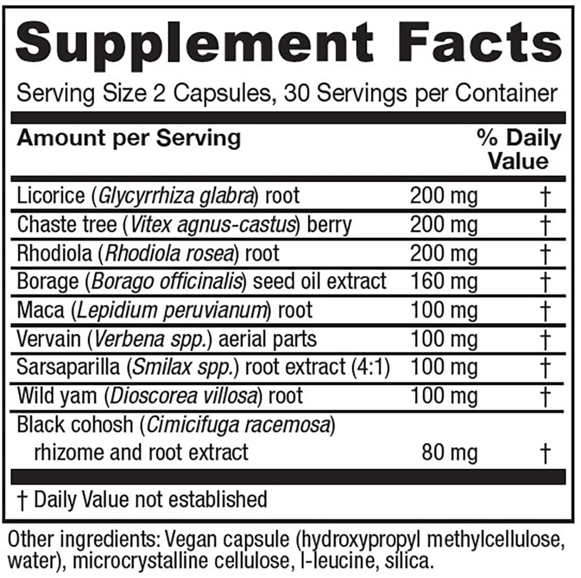 Vitanica FemRebalance, Hormone Balance Support for Women, Vegan, 60 Capsules VitanicaAu supplements