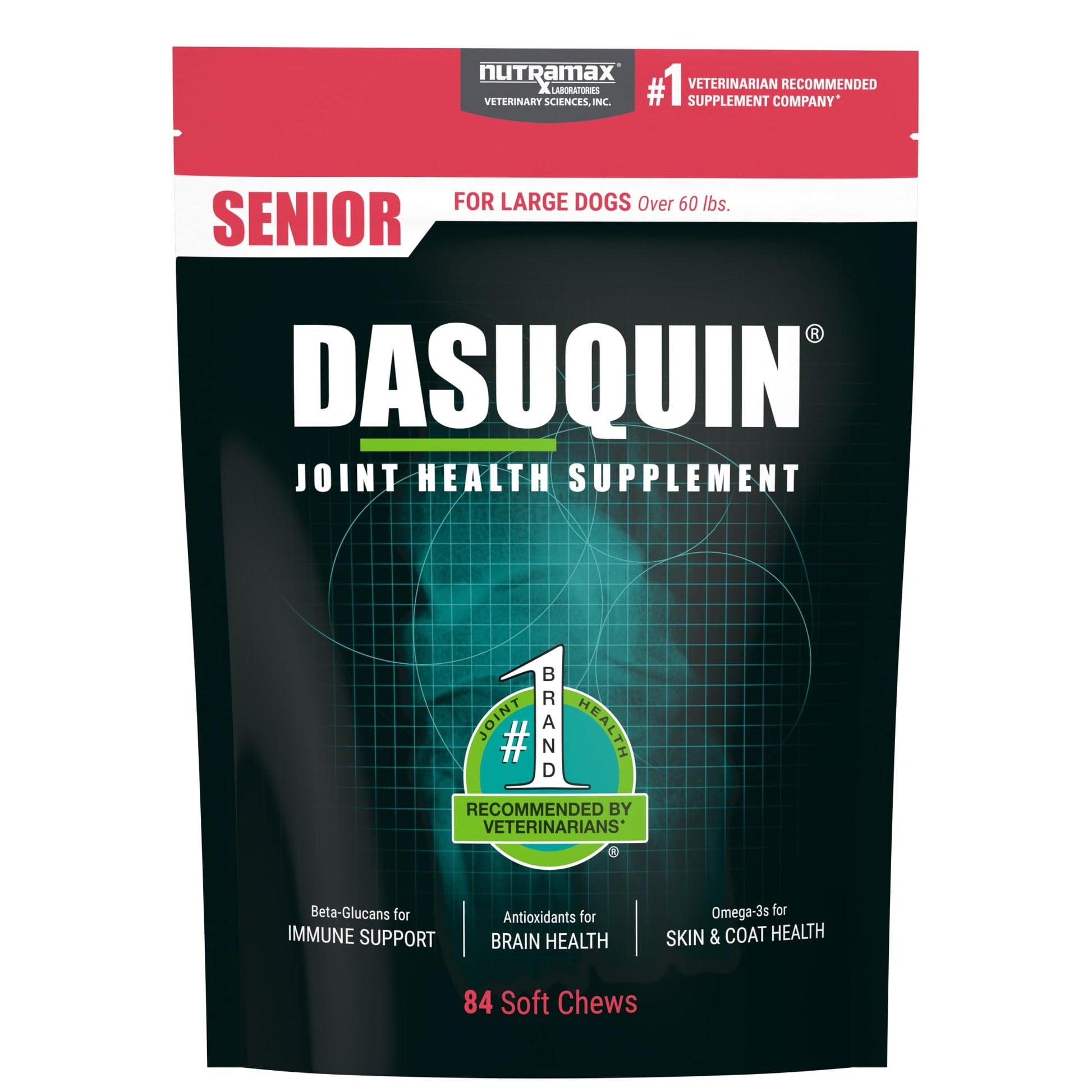 Nutramax Dasuquin Joint Health Supplement for Large Senior Dogs – for Immune Support, Skin & Coat Health, and Brain Health, 84 Soft Chews Nutramax LaboratoriesAu supplements