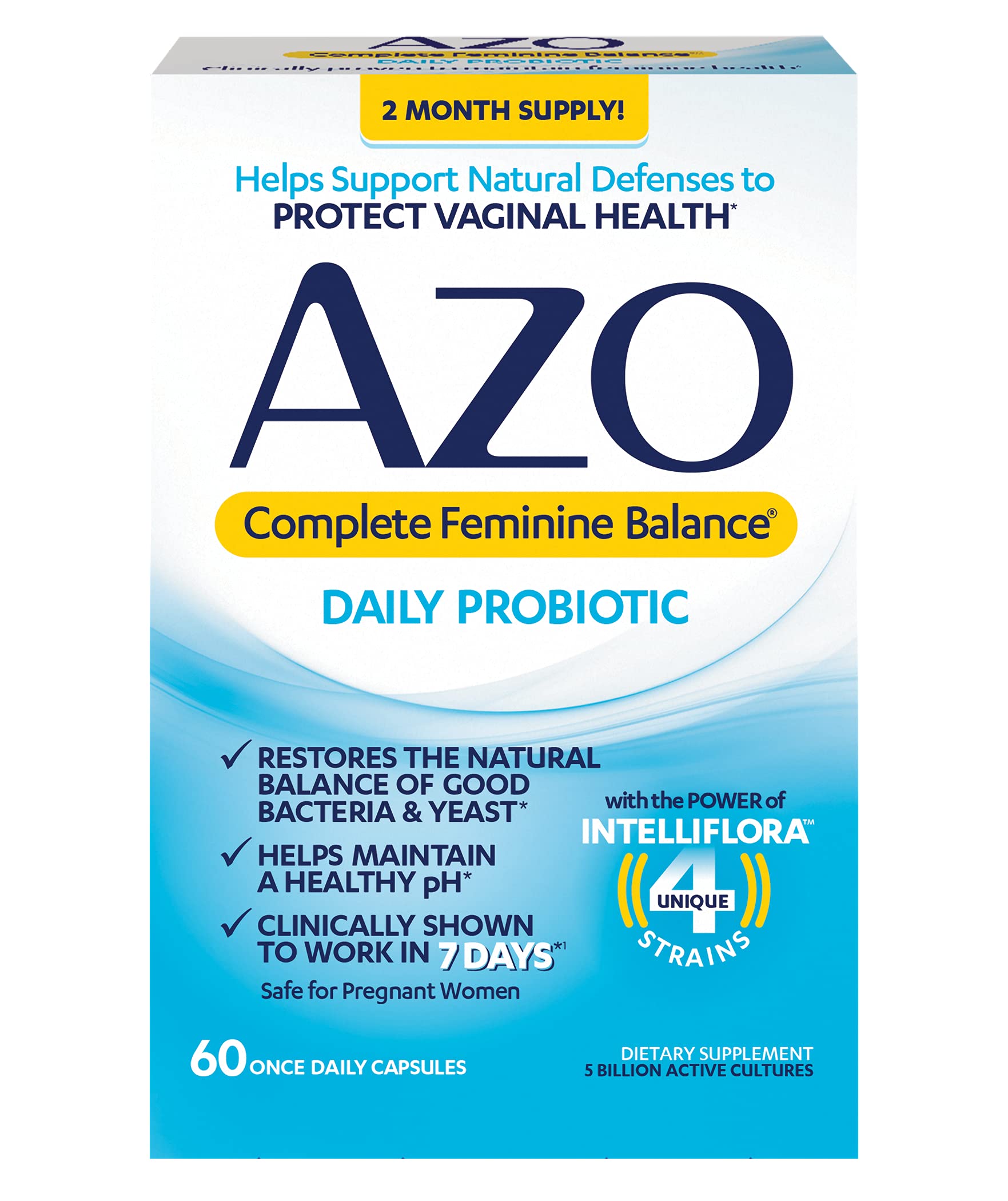 AZO Complete Feminine Balance Daily Probiotics for Women & D Mannose Urinary Tract Health AZOAu supplements