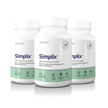Simplix | Natural Supplement to Strengthen The Immune System | Respond to Outbreaks | Source of Highly Researched Mushroom & Seaweed Polysaccharides 60 Veggie Capsules (3 Pack) (180 Count) PapillexAu supplements