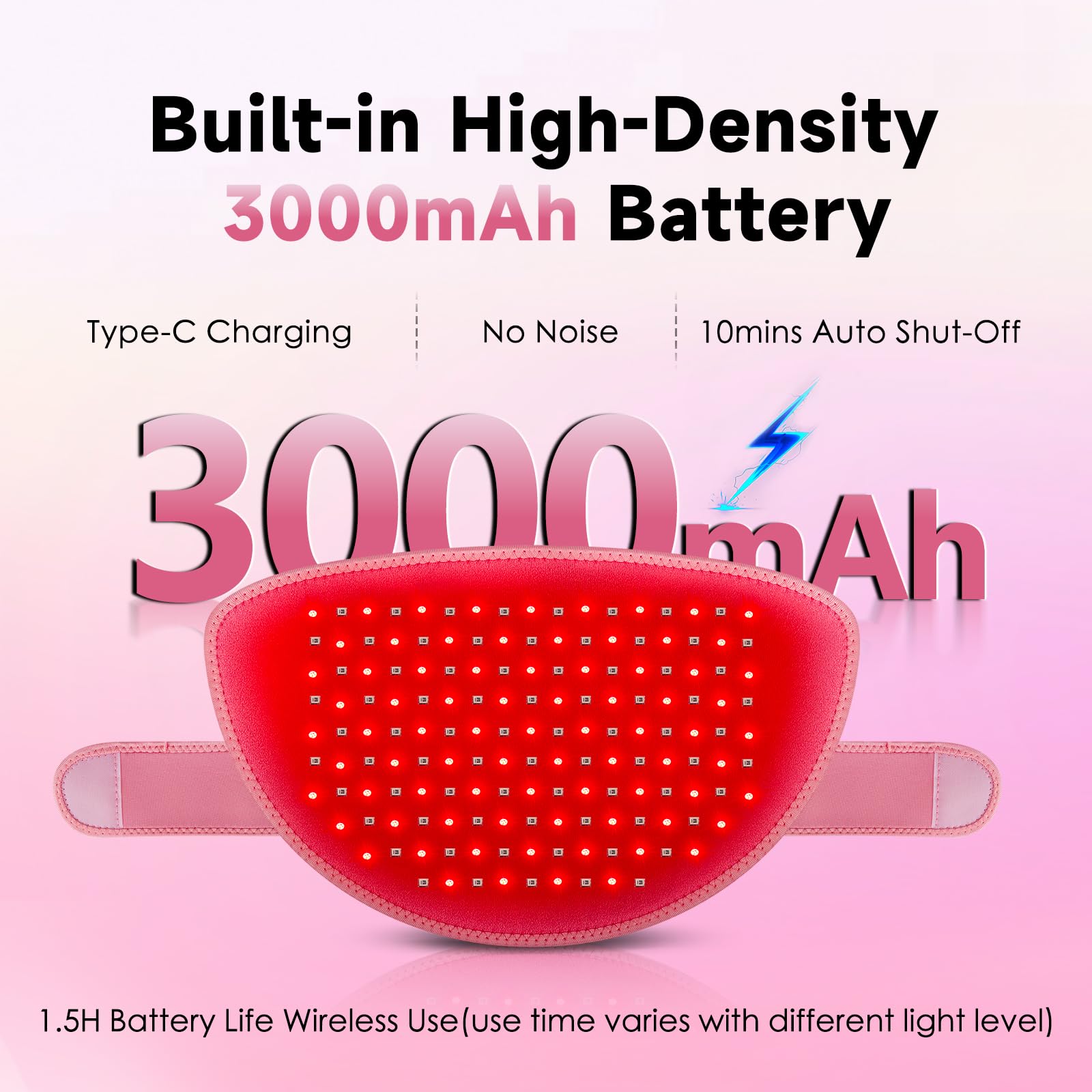 Red Light Therapy Belt Pad: Near Infrared Lamp Pain Relief 156 LEDs Wrap Body Heating Pads AstarexinAu supplements