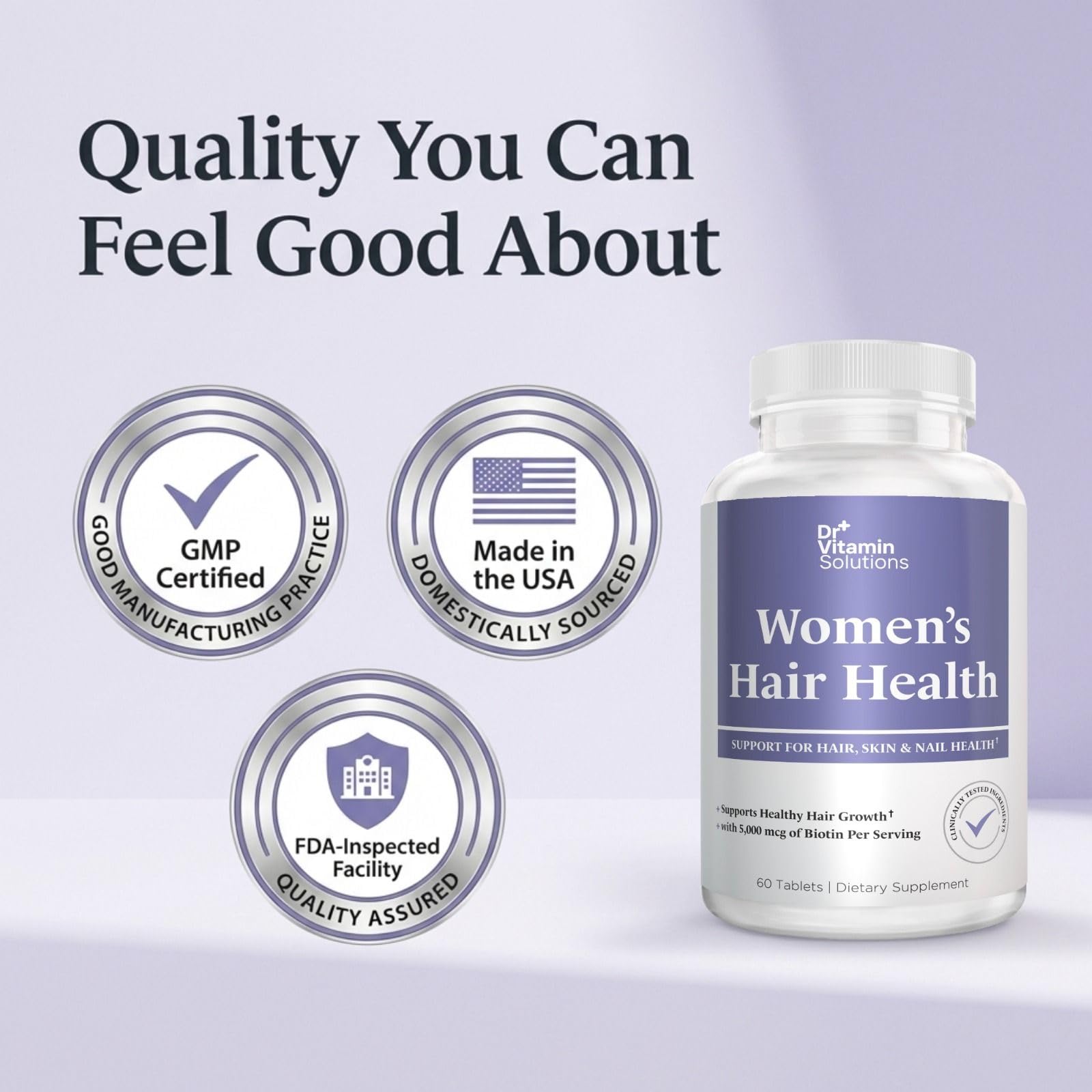 Dr Vitamin Women's Hair Health - Hair, Skin & Nails Support with Biotin & Collagen - 60 Tablets DR VITAMIN SOLUTIONSAu supplements