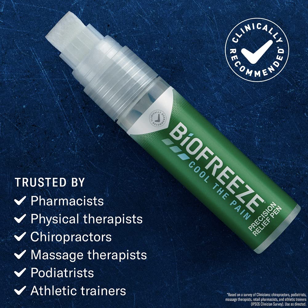 Biofreeze Precision Pain Relief Pen, Arthritis Pain Reliever, Mess-Free Cooling Joint Pain Relief, Menthol Pain Relief Liquid 1.15 Fl Oz BiofreezeAu supplements