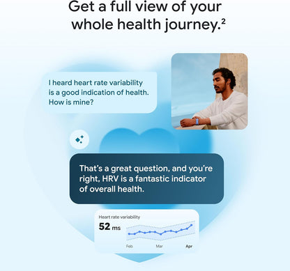 Google Fitbit Air - Screenless Activity Tracker with Fitness, Heart Rate, and Sleep Tracking - Personalized AI-Powered Coaching - Up to 7 Days’ Battery Life - Works with iOS and Android - Obsidian FitbitUS supplements