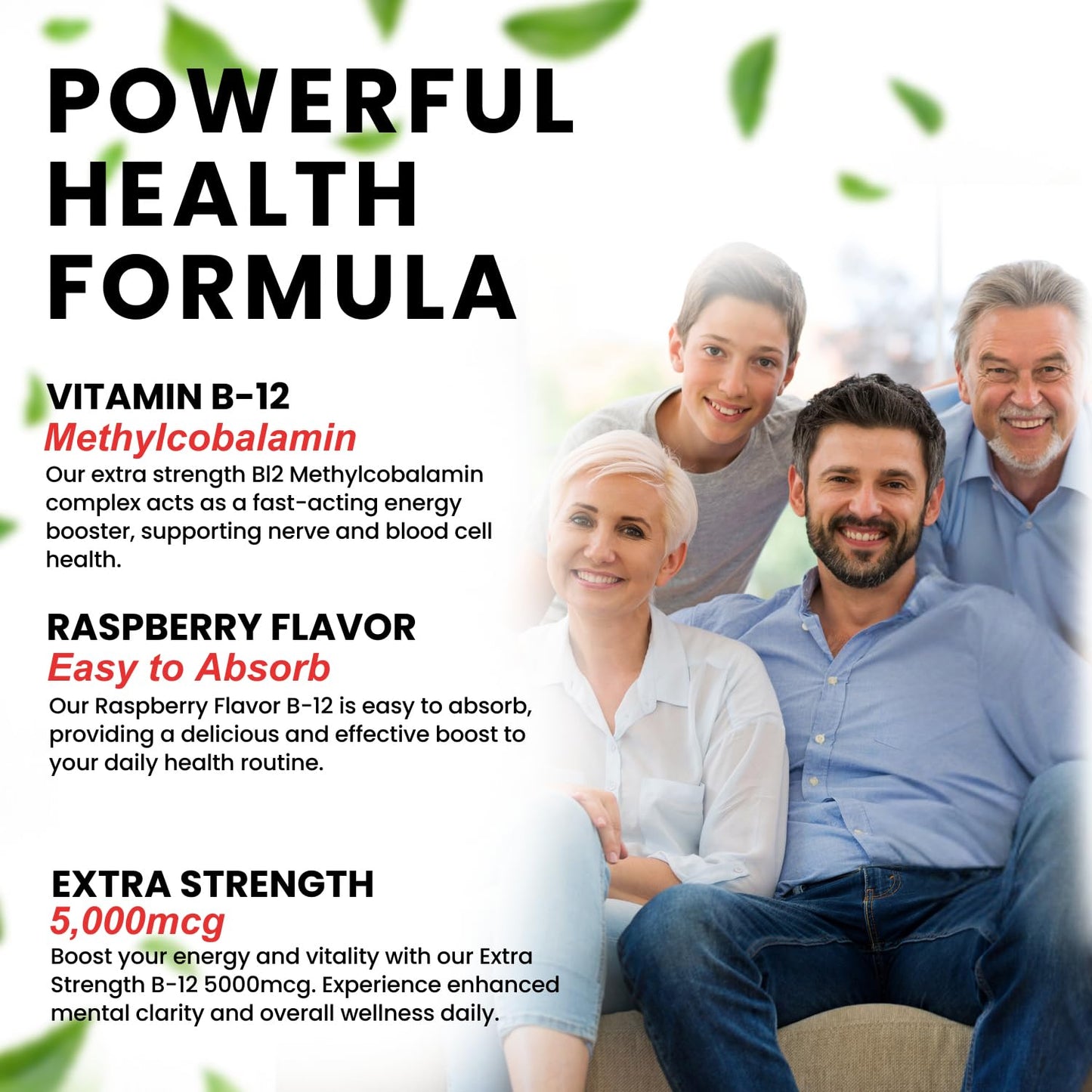 VITBOOST Vegan Liquid B-12 Drops – 60 x 5000 mcg Extra Strength Raspberry Flavored Vitamin B12 Liquid Methylcobalamin sublingual Supplement | Designed to Maximize Absorption VITBOOSTUS supplements
