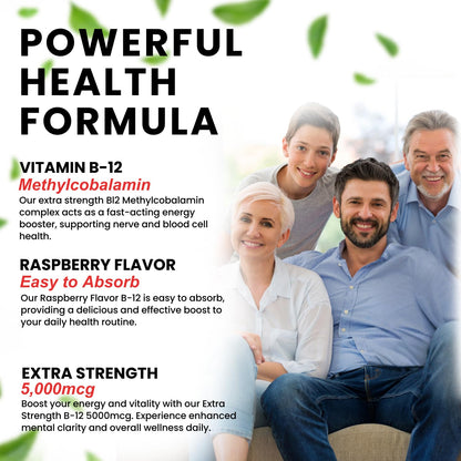 VITBOOST Vegan Liquid B-12 Drops – 60 x 5000 mcg Extra Strength Raspberry Flavored Vitamin B12 Liquid Methylcobalamin sublingual Supplement | Designed to Maximize Absorption VITBOOSTUS supplements