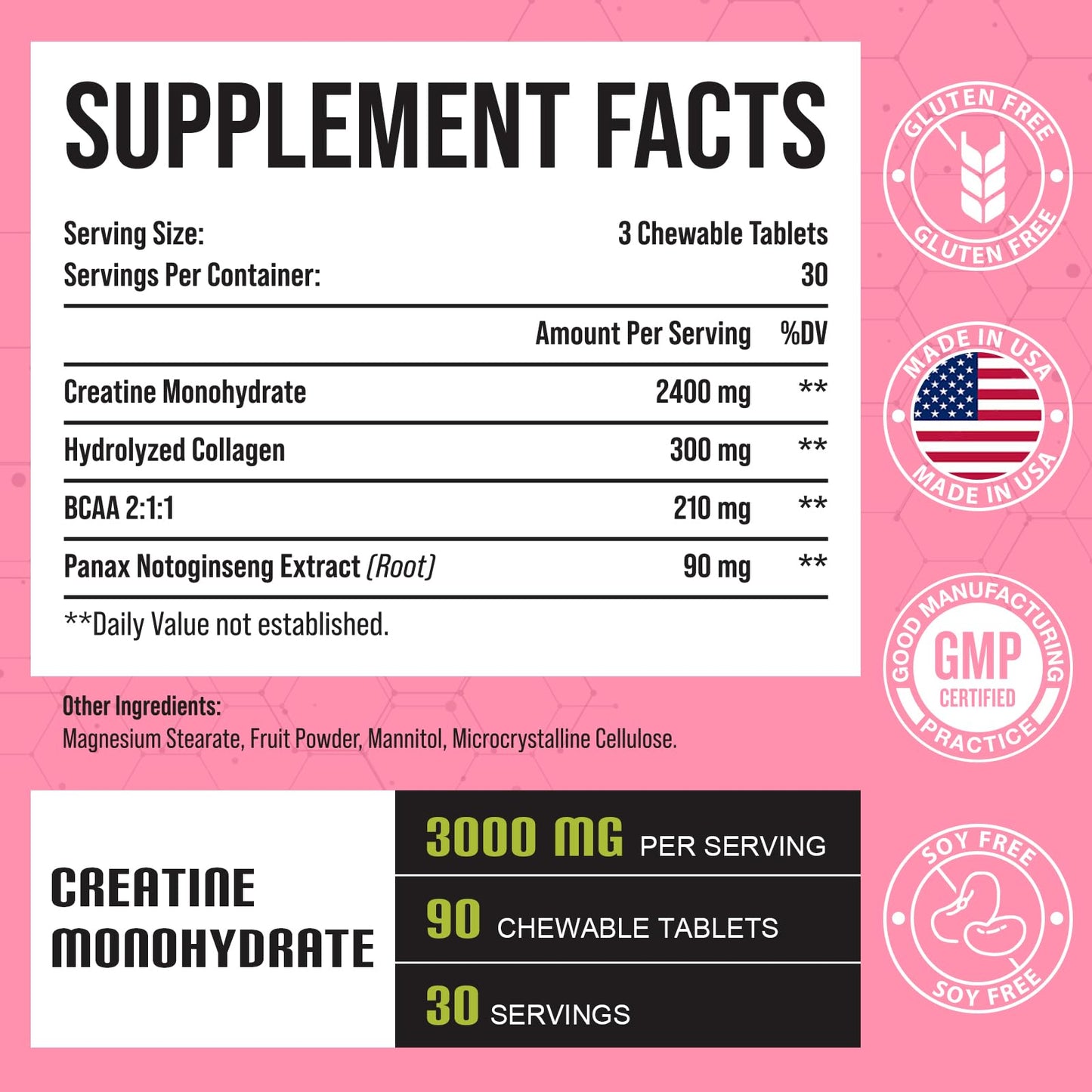 Creatine Monohydrate for Women, Creatine Supplement 3000mg, with Hydrolyzed ZeylamumUS supplements
