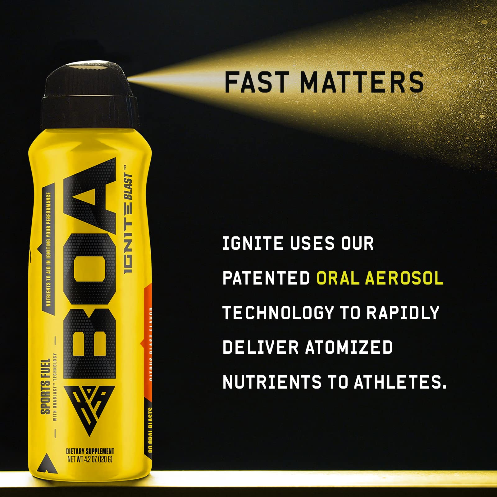 BOA Ignite Blast – Oral Aerosol Rapid Energy Solution – Pre Workout with Caffeine, B Vitamins BOA Nutrition IncAu supplements