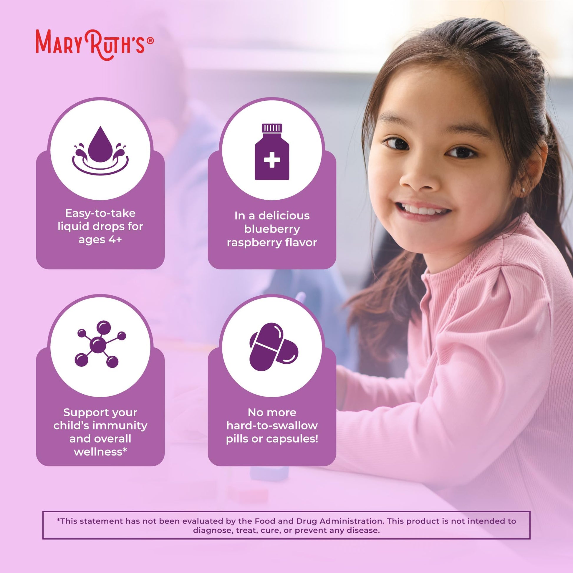 MaryRuth Organics USDA Organic Elderberry Liquid Drops for Kids | Vegan Elderberry Extract Organic Glycerin | Immune Support Supplement | Overall Health | Formulated for Ages 4-13 | 1oz MARYRUTH'SUS supplements