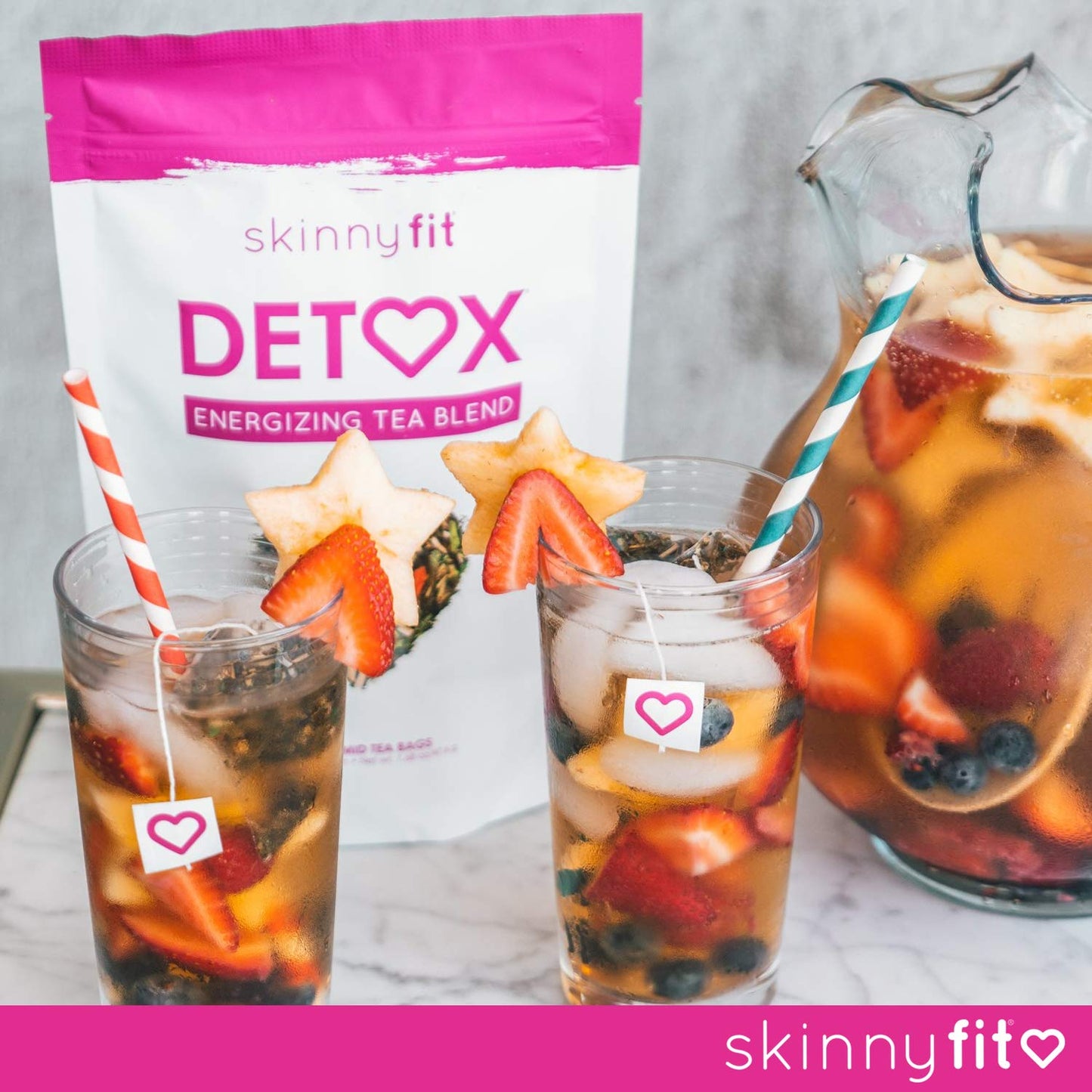 SkinnyFit Detox Tea: All-Natural, Laxative-Free, Supports A Healthy Weight SkinnyFitUS supplements