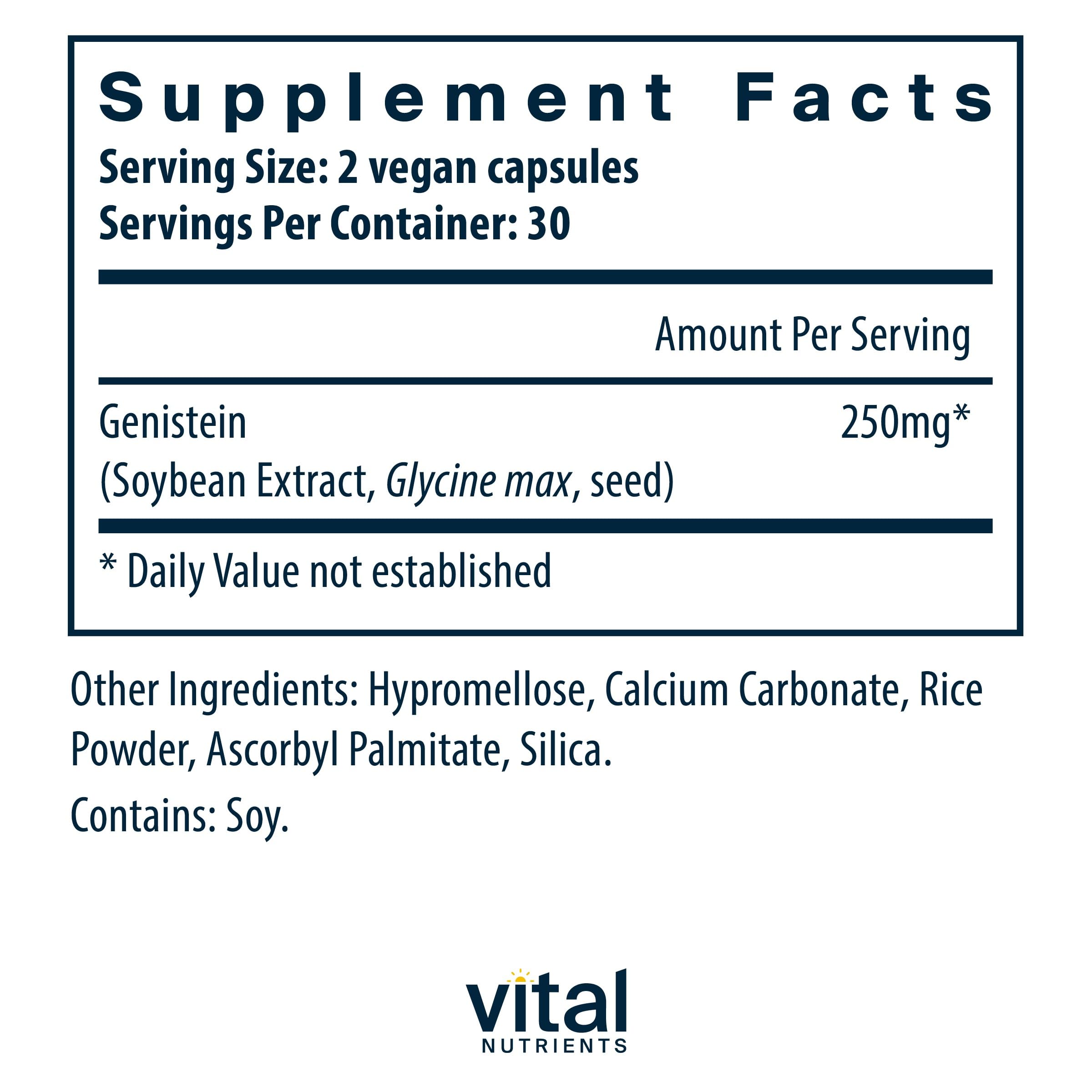 Vital Nutrients Genistein | Easily Absorbed Isoflavones for Bone Health Support Vital NutrientsAu supplements