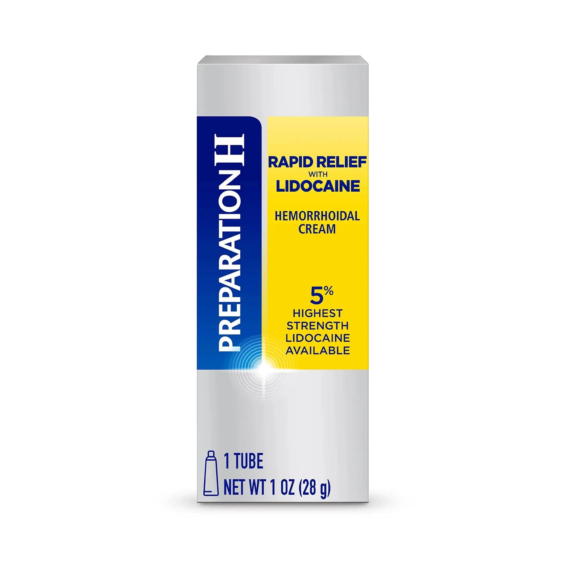 Preparation H Rapid Relief Hemorrhoid Cream with Lidocaine, Numbing Relief for Swelling, Pain, Burning and Itching - 1 Oz Tube Preparation HAu supplements